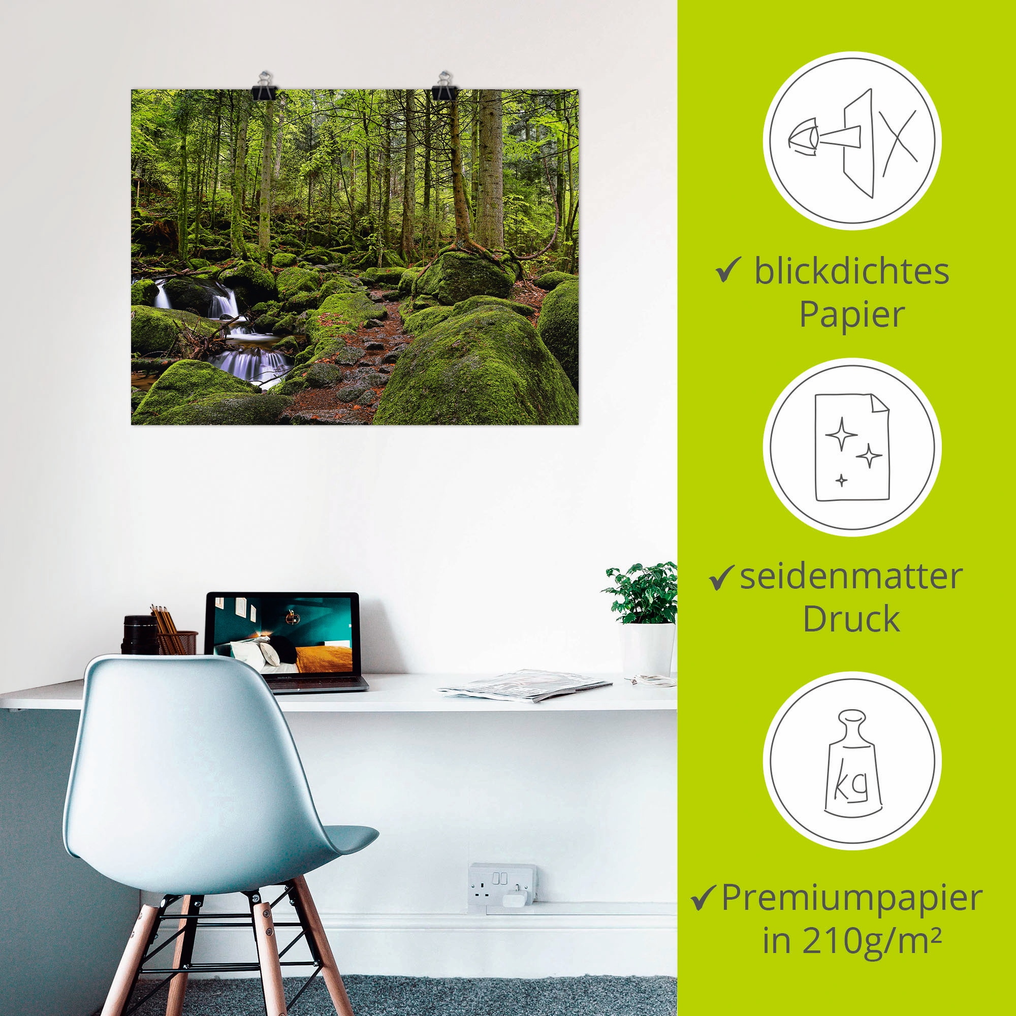 Artland Poster »Zauberwald« Wald 1 Stk. tlg. ohne Rahmen