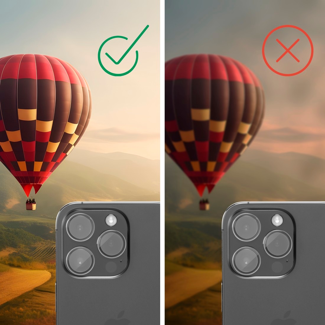 Hama Kameraschutzglas »Kameraschutz "Cam Protect" für Apple iPhone 15/15 Plus, 2 Einzellinsen«, für Apple iPhone 15/15 Plus