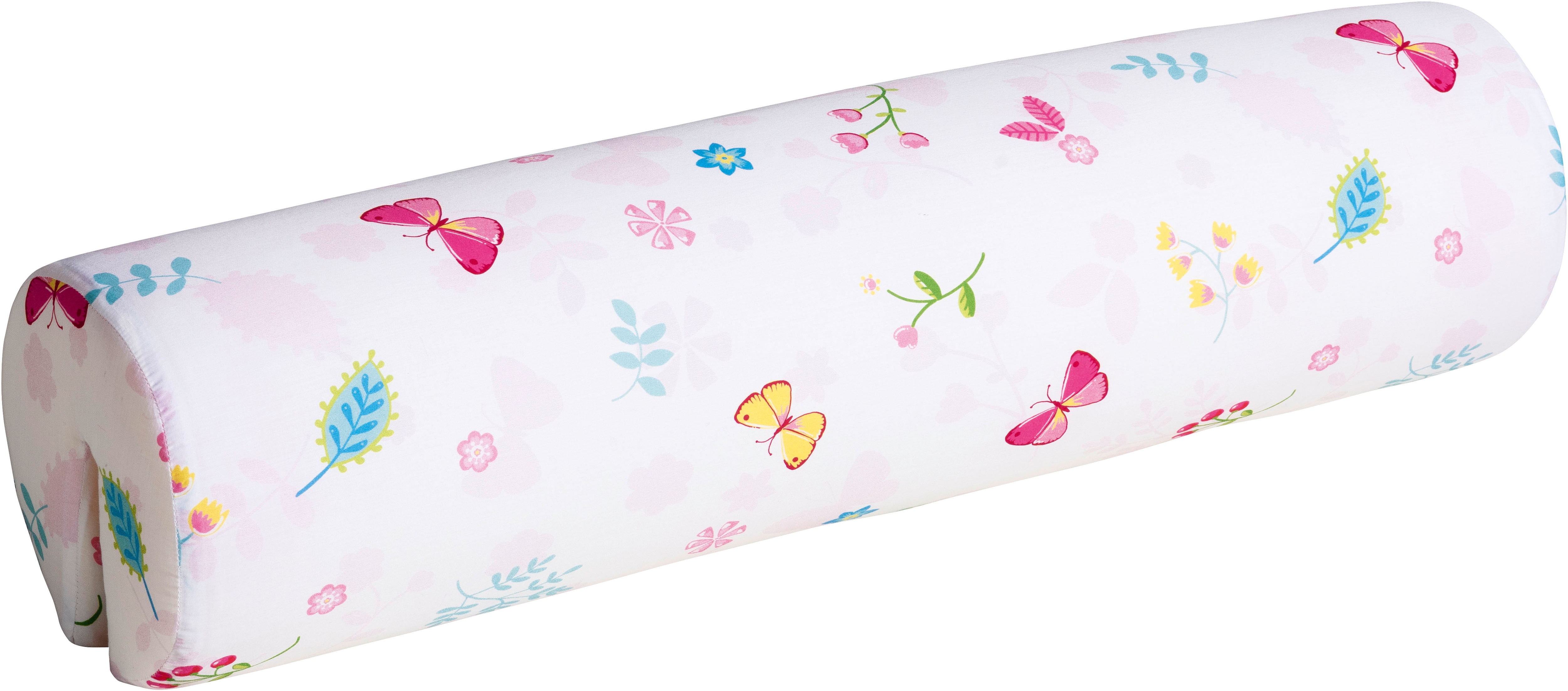 PAIDI Nackenkissen "mit verschiedenen Motiven, 85 cm Länge, Baumwolle, Bettkantenschutz" Aufsteckkissen, abnehmbarer und waschbarer Bezug, Rückenkissen