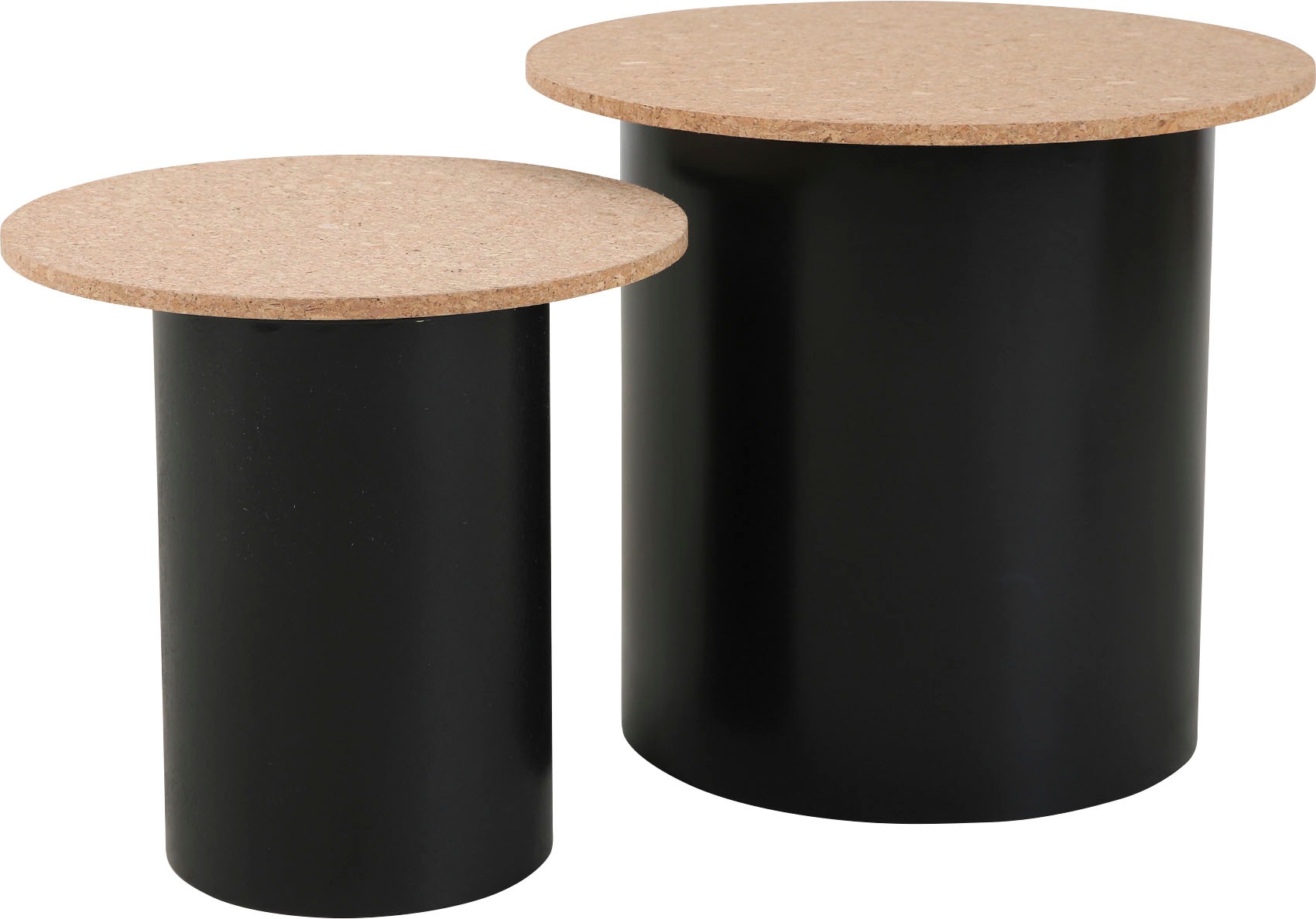 Home affaire Beistelltisch, (Set, 2 St.), Ablagefläche aus Kork