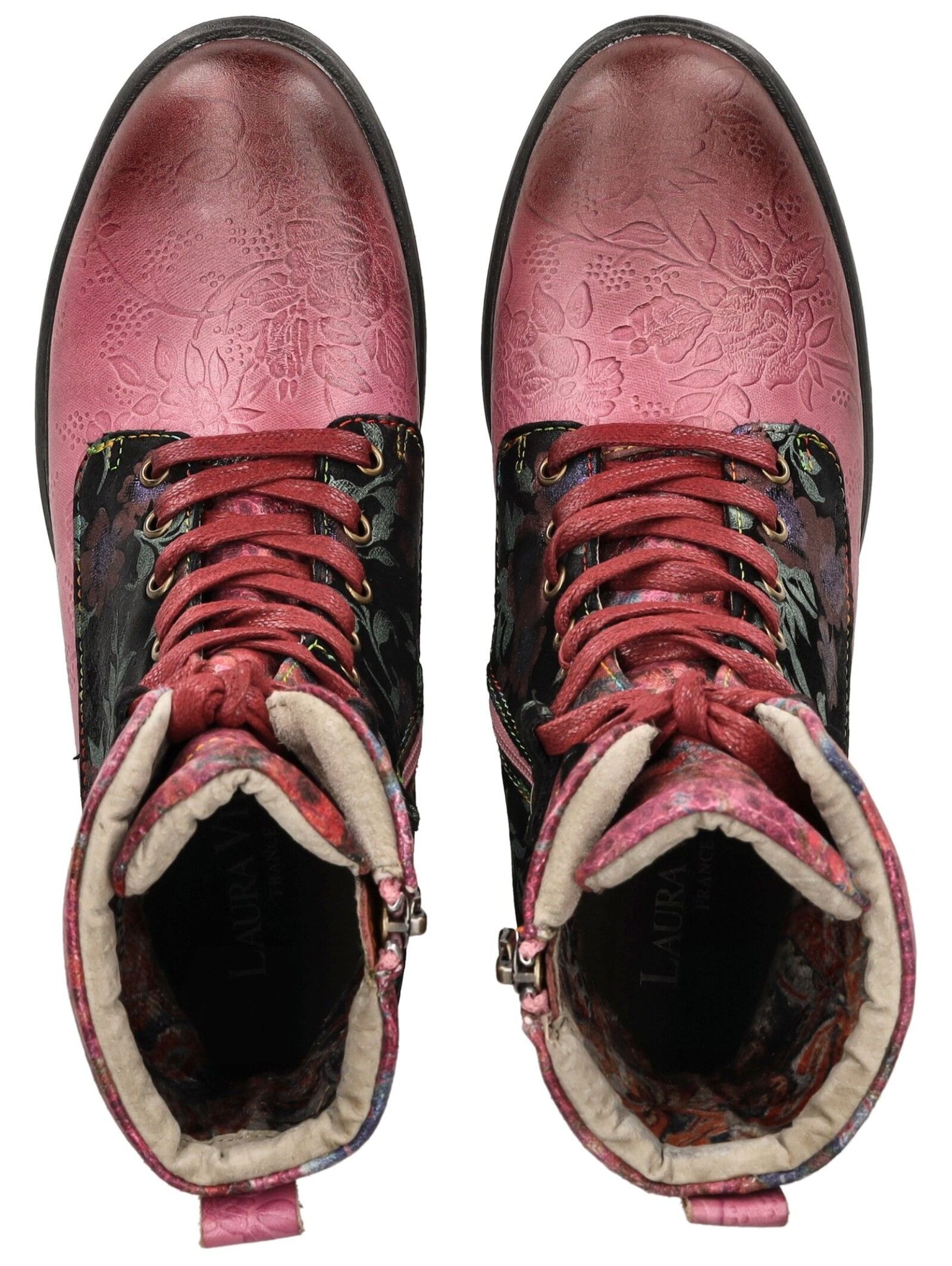 LAURA VITA Schnürstiefelette »LAURA VITA Stiefelette Leder/Textil«