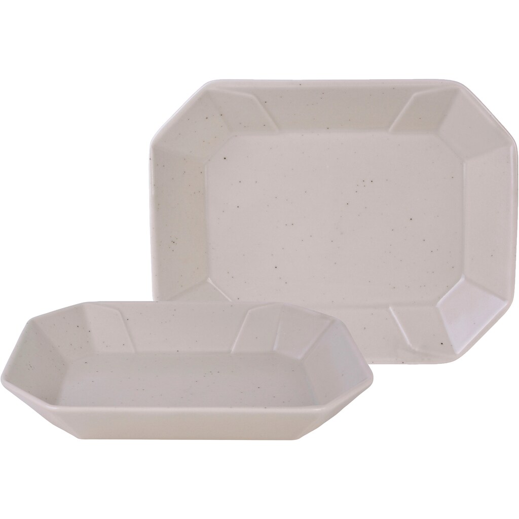 CreaTable Servierschale »Box«, 2 tlg., aus Steinzeug