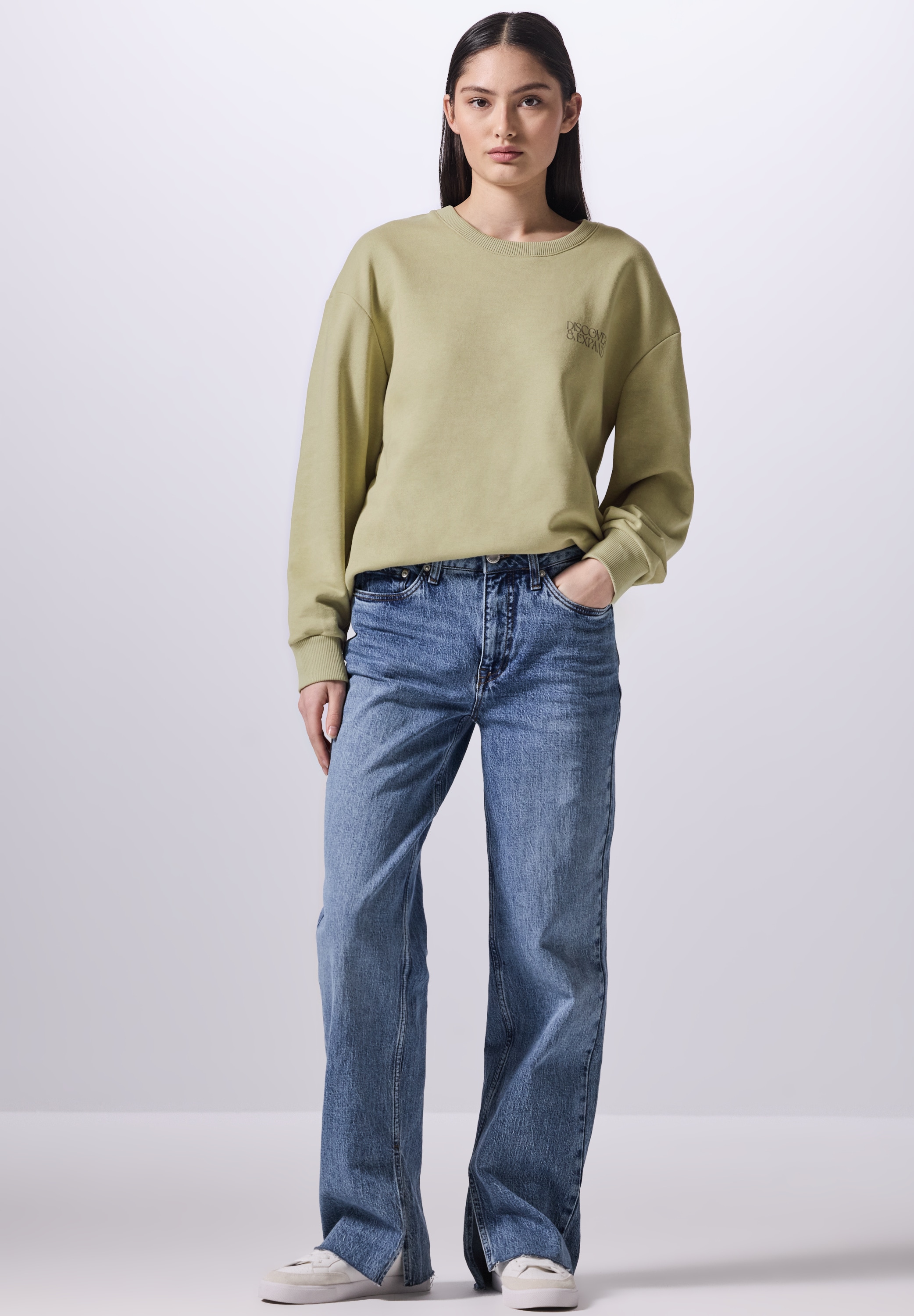 STREET ONE STUDIO Sweatshirt, im soften Baumwoll-Mix