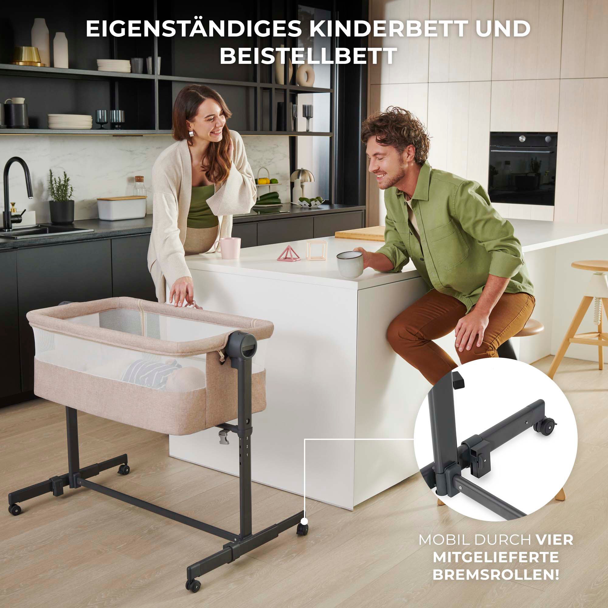 Kinderkraft Beistellbett "Neste Up 2" günstig online kaufen