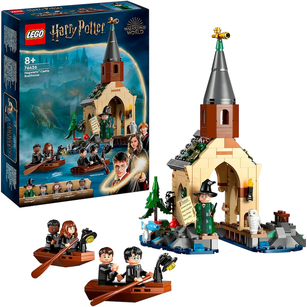 LEGO® Konstruktionsspielsteine »Bootshaus von Schloss Hogwarts™ (76426), LEGO® Harry Potter™«, (350 St.), Made in Europe