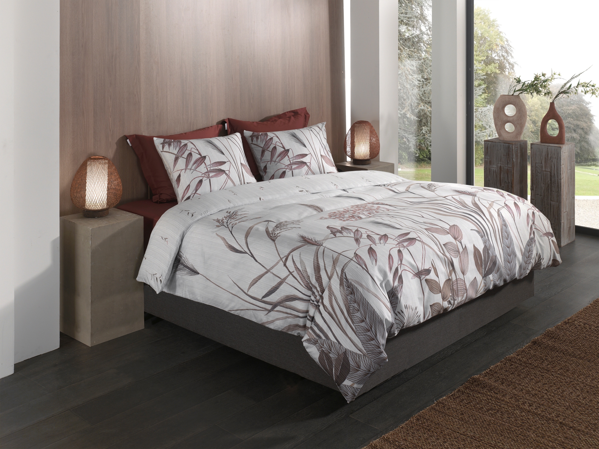 Heckett & Lane Bettwäsche »Heckettlane Bettwäsche Elvira« 2 Bettwäsche aus 100% Baumwolle, hochwertige Mako-Satin, ab 135x200 cm.