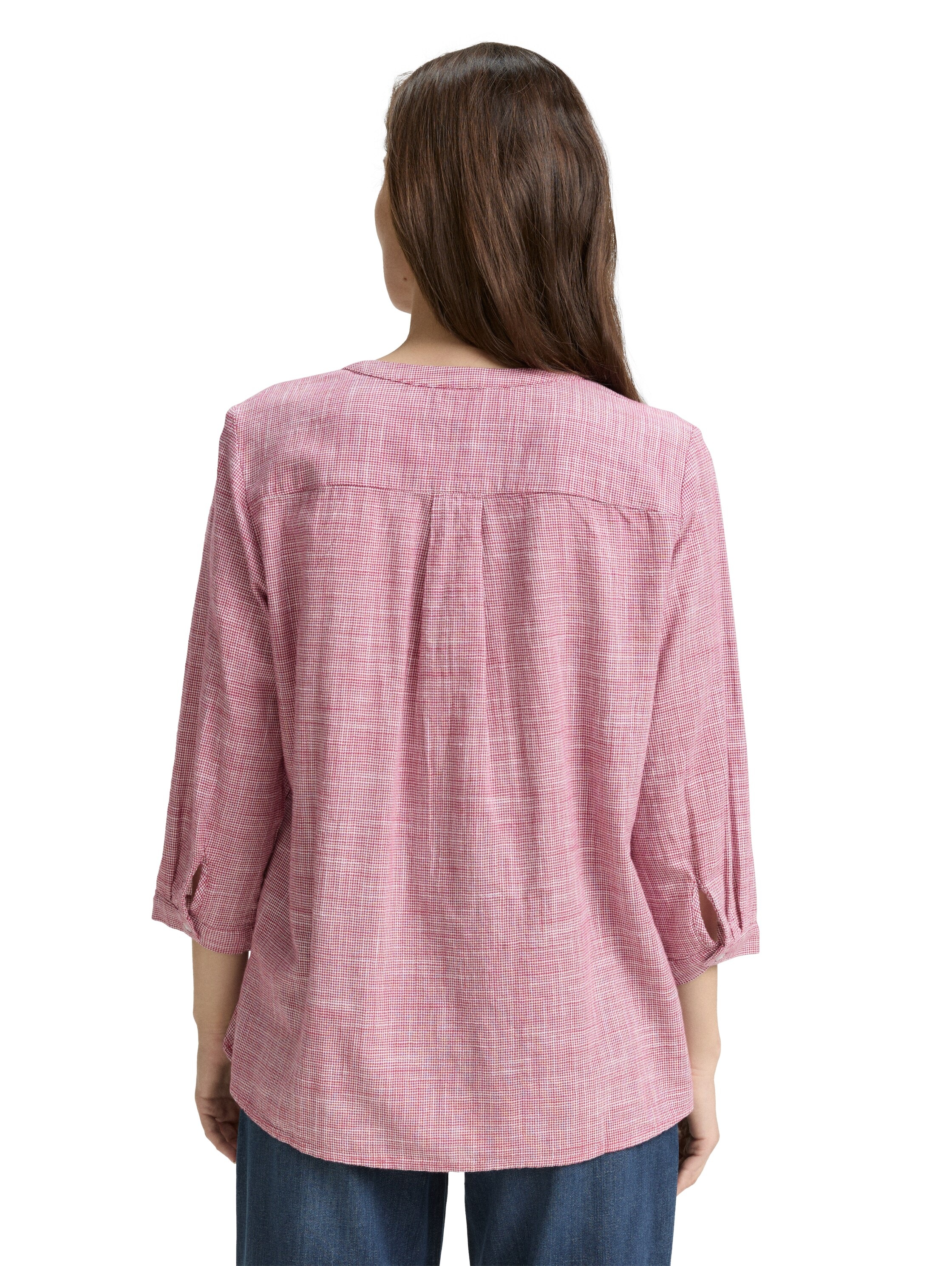 TOM TAILOR Klassische Bluse, mit geschlitztem Rundhalsausschnitt günstig online kaufen