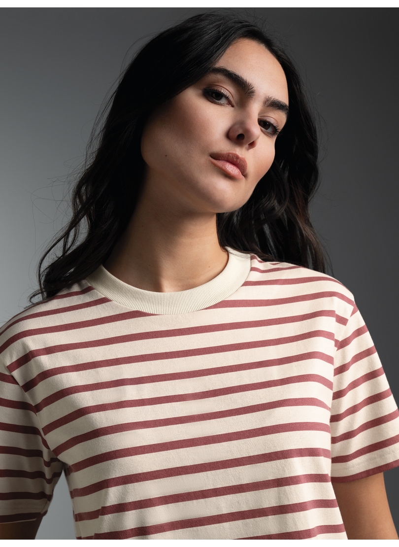 Trigema T-Shirt "TRIGEMA Cropped T Shirt mit "Sail" Ringelmuster" 1 günstig online kaufen