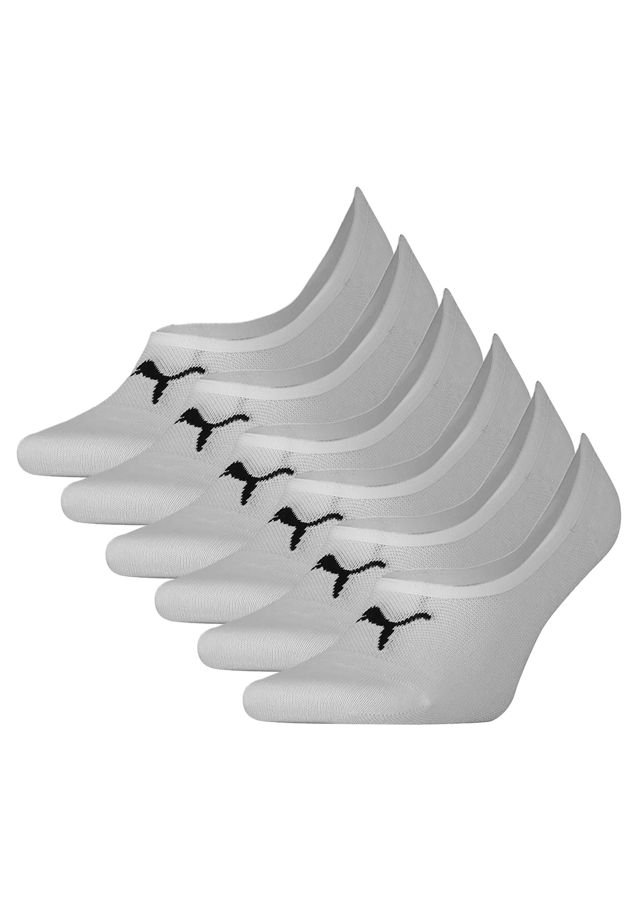 PUMA Herren Füßlinge "Socken 6er Pack", Gr. 39, weiß, Obermaterial: 73% Baumwolle CO. 25% Polyamid PA. 2% Elasthan EL., Socken