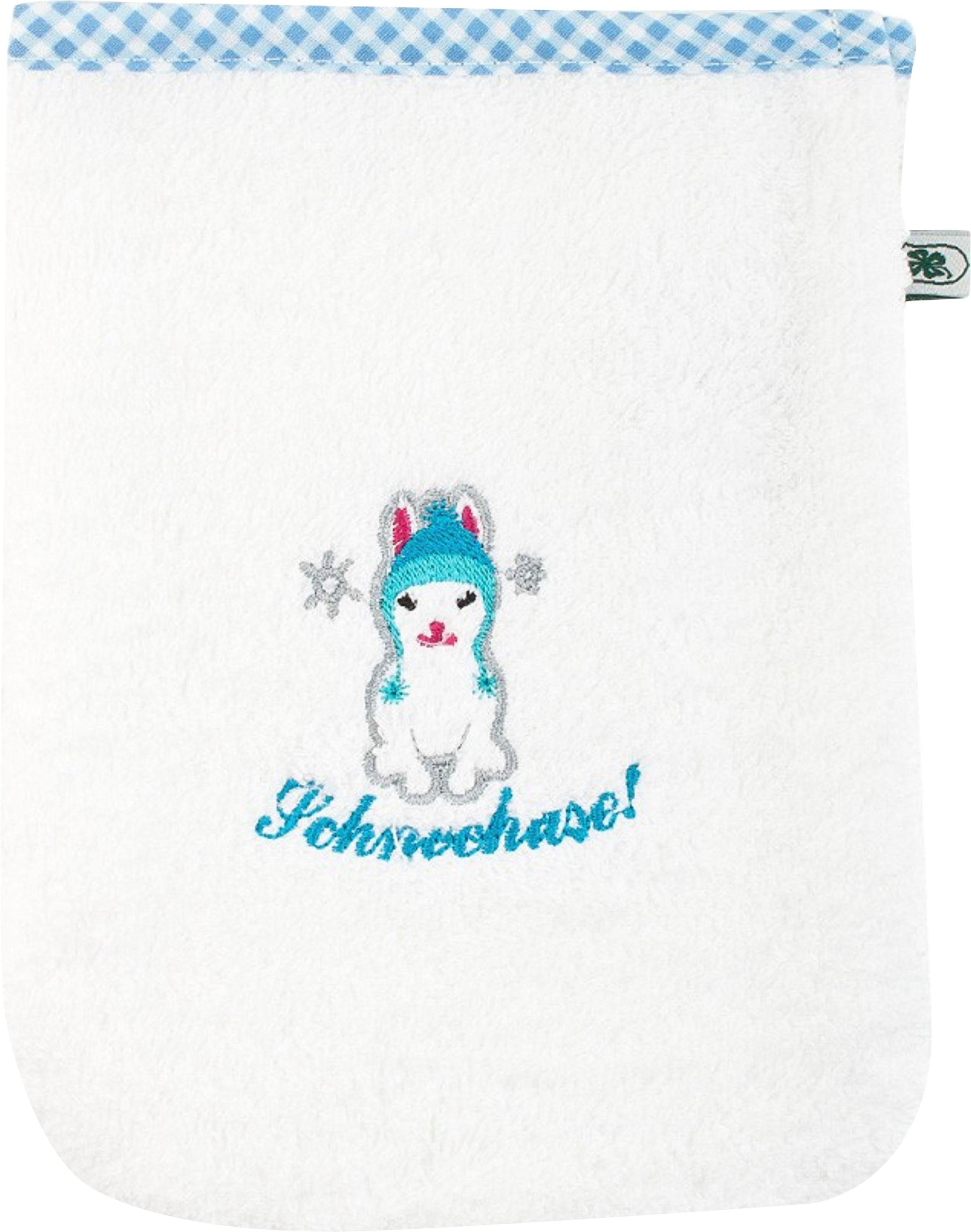 ADELHEID Waschlappen "Schneehase Waschlappen" mit Paspel und Stickerei günstig online kaufen