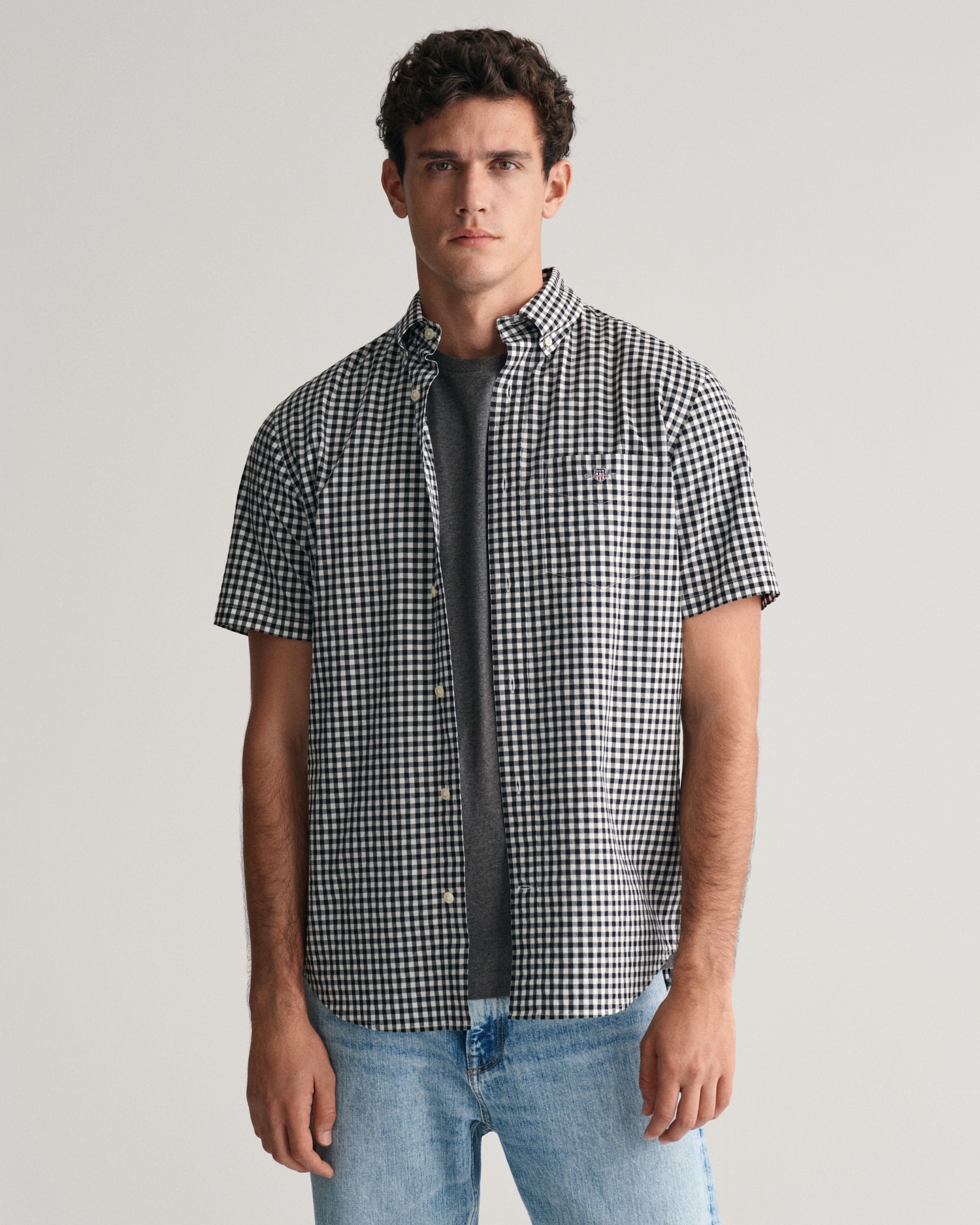 Gant "Regular Fit Gingham Popeline Hemd strapazierfähig pflegeleicht karier günstig online kaufen