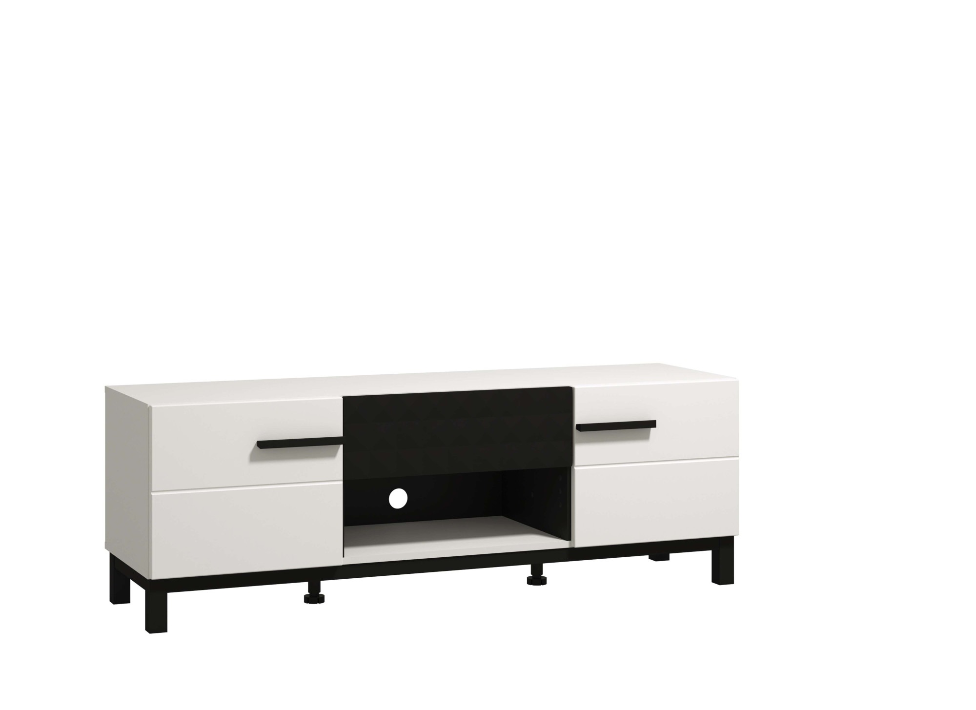 Home affaire Lowboard »Orleans, Breite 147,5 cm TV- Lowboard, TV-Schrank, TV-Ständer«, TV-Kommode, Modernes Design, mit Schublade in toller 3D-Optik