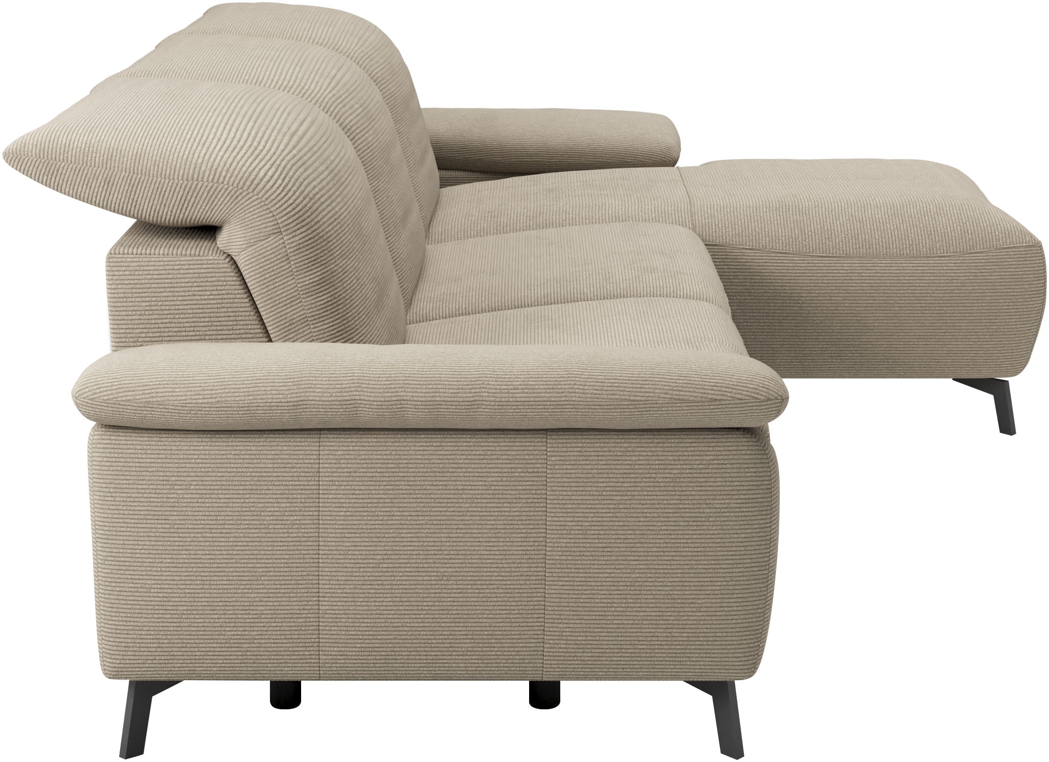 Musterring Ecksofa »MR 370, intelligenter Komfort im modernen Design« Optionale Relaxfunktion, flexible Kopfteile & klappbare Armlehnen