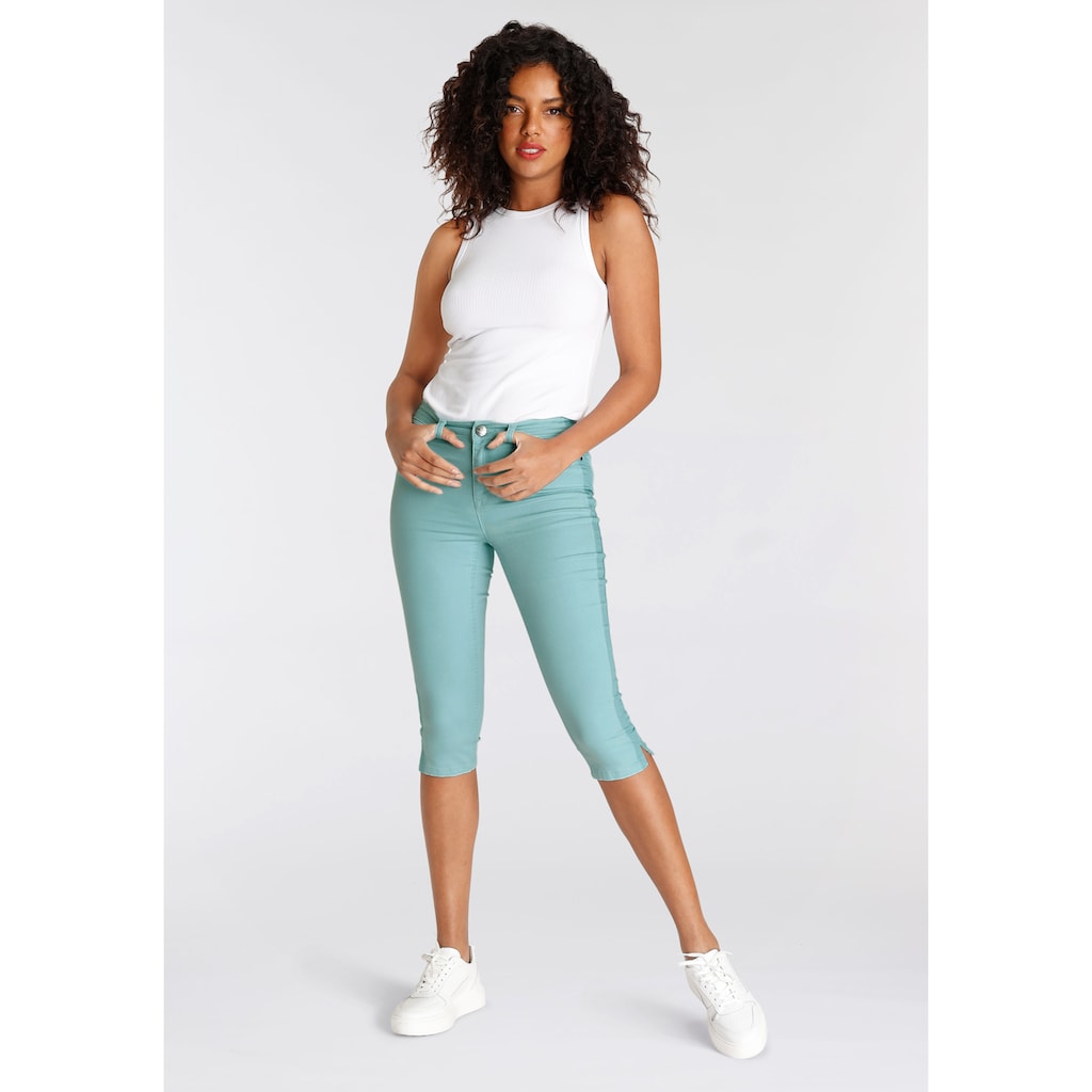 Arizona Caprijeans »Ultra Stretch«, High Waist mit seitlichem Streifen