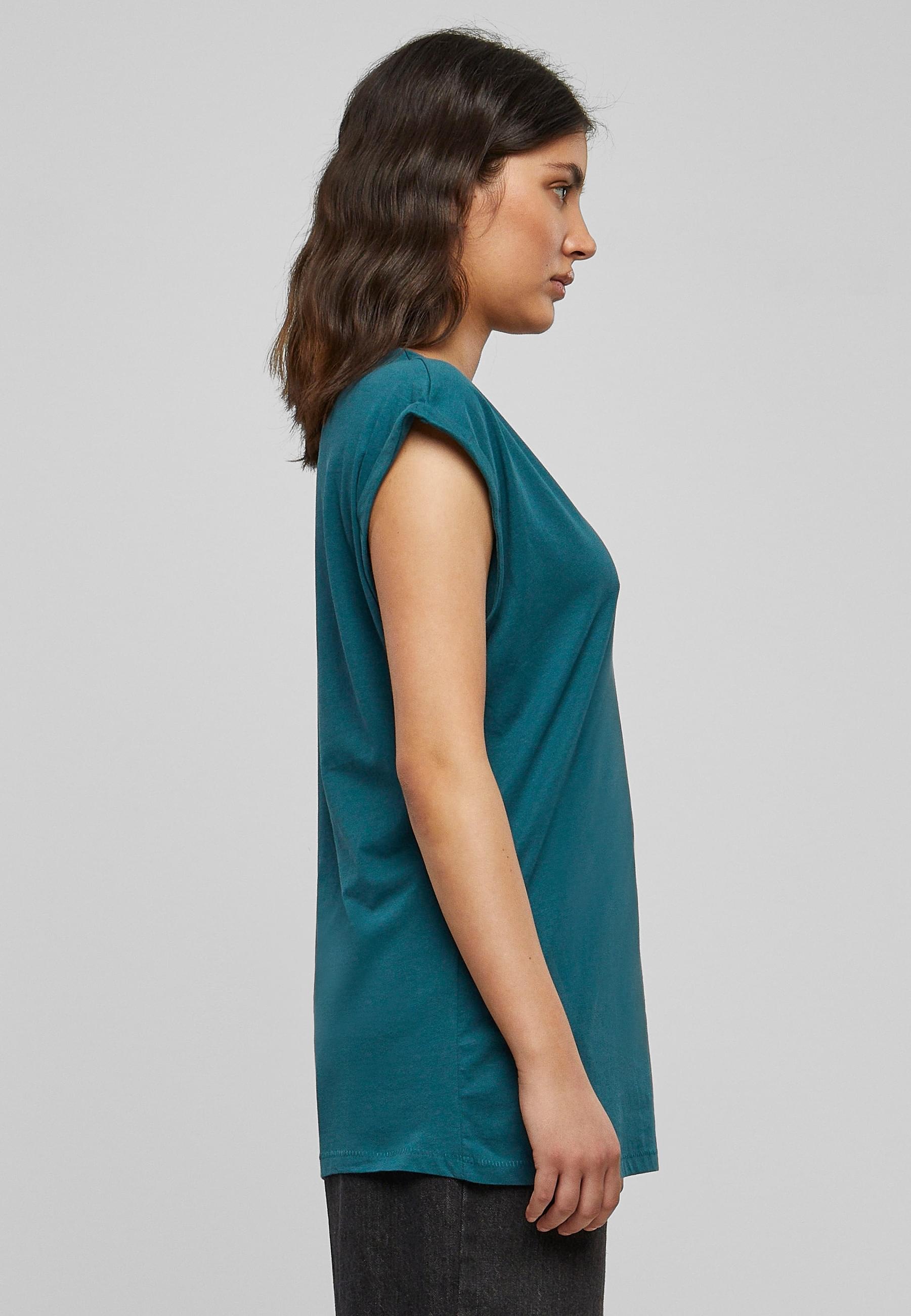 URBAN CLASSICS Kurzarmshirt »Urban Classics Damen Ladies Extended Shoulder Tee«, (1 tlg.)