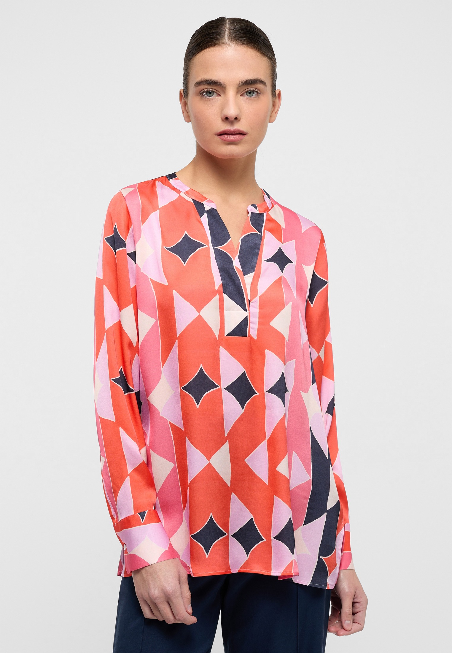 Blouses lange mouw blauw ETERNA main image 1