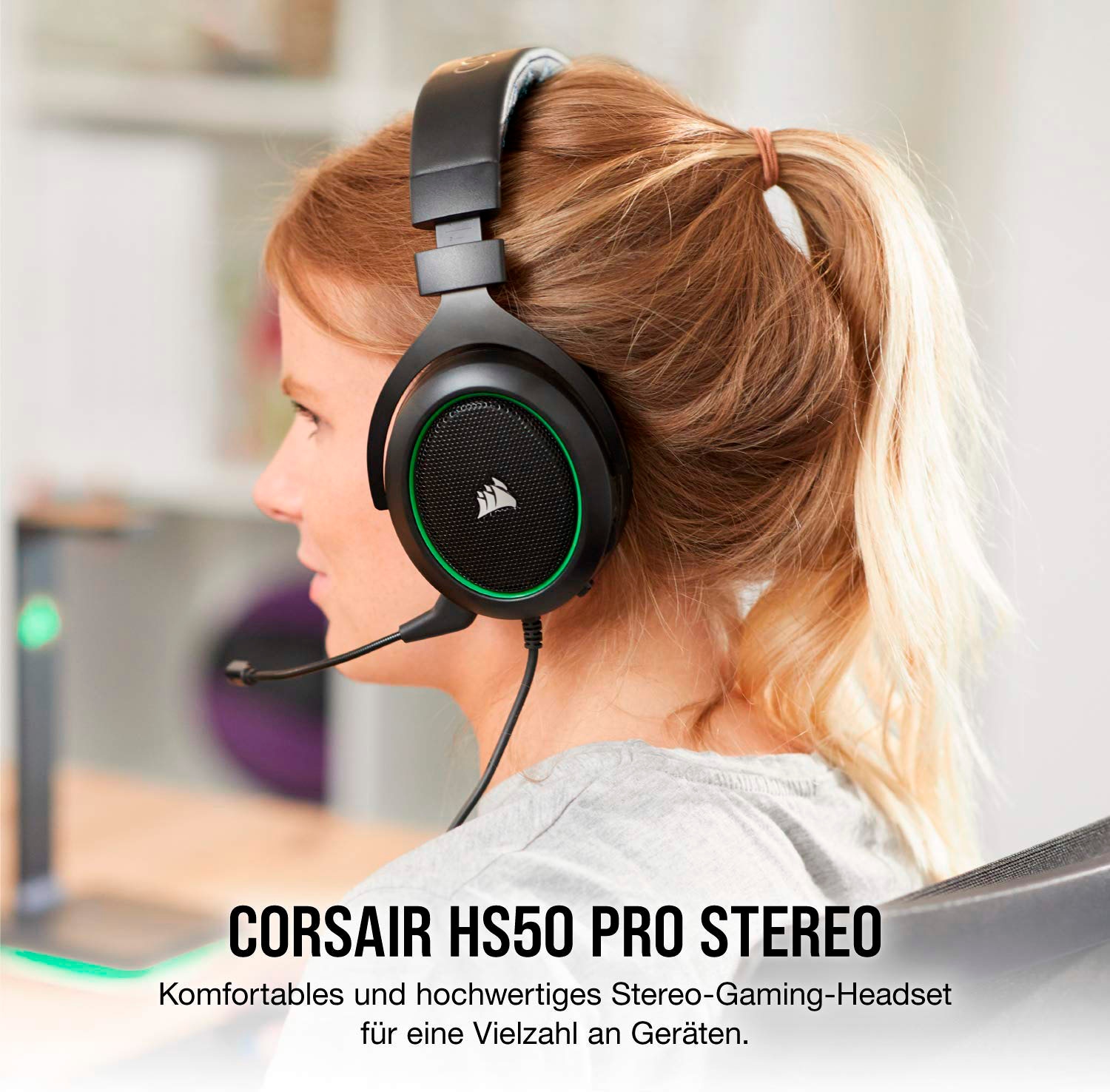 Corsair Gaming-Headset »HS50 PRO Stereo Blue«