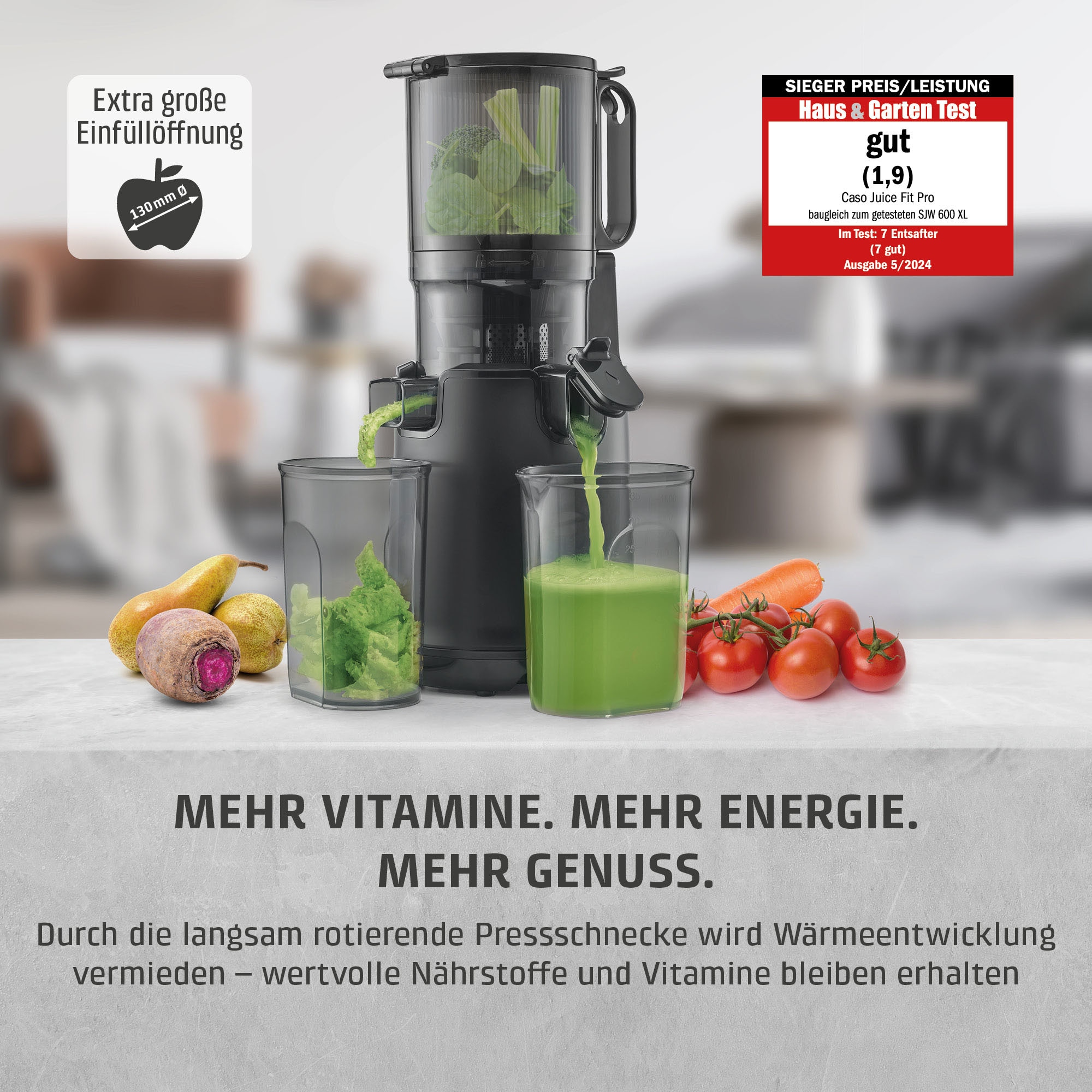 Caso Slow Juicer »3511  JuiceFitPro« 250 W