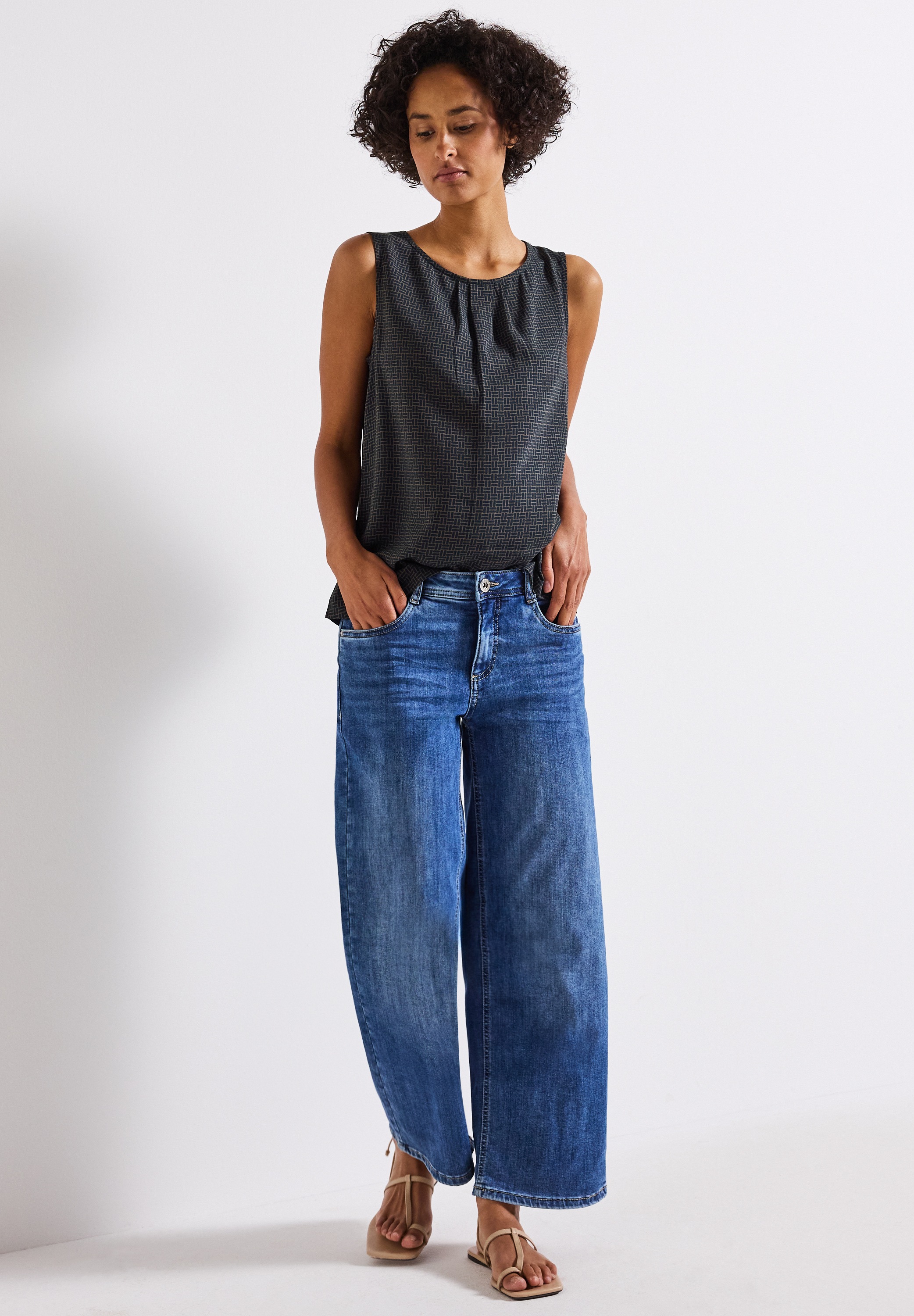 STREET ONE Blusentop, aus softer Viskose