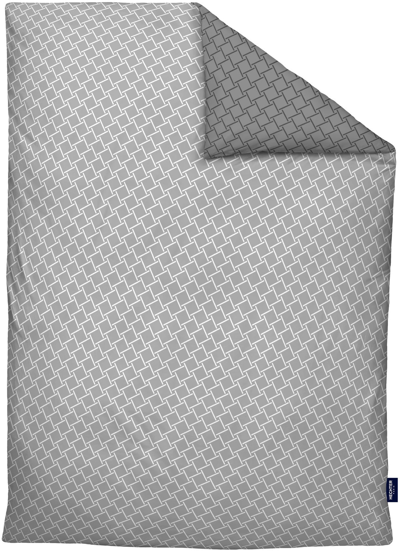 HECHTER PARIS Wendebettwäsche »0061311«, feiner Glanz + weicher Griff,100% Baumwolle, Stehsaum, gesticktes LOGO