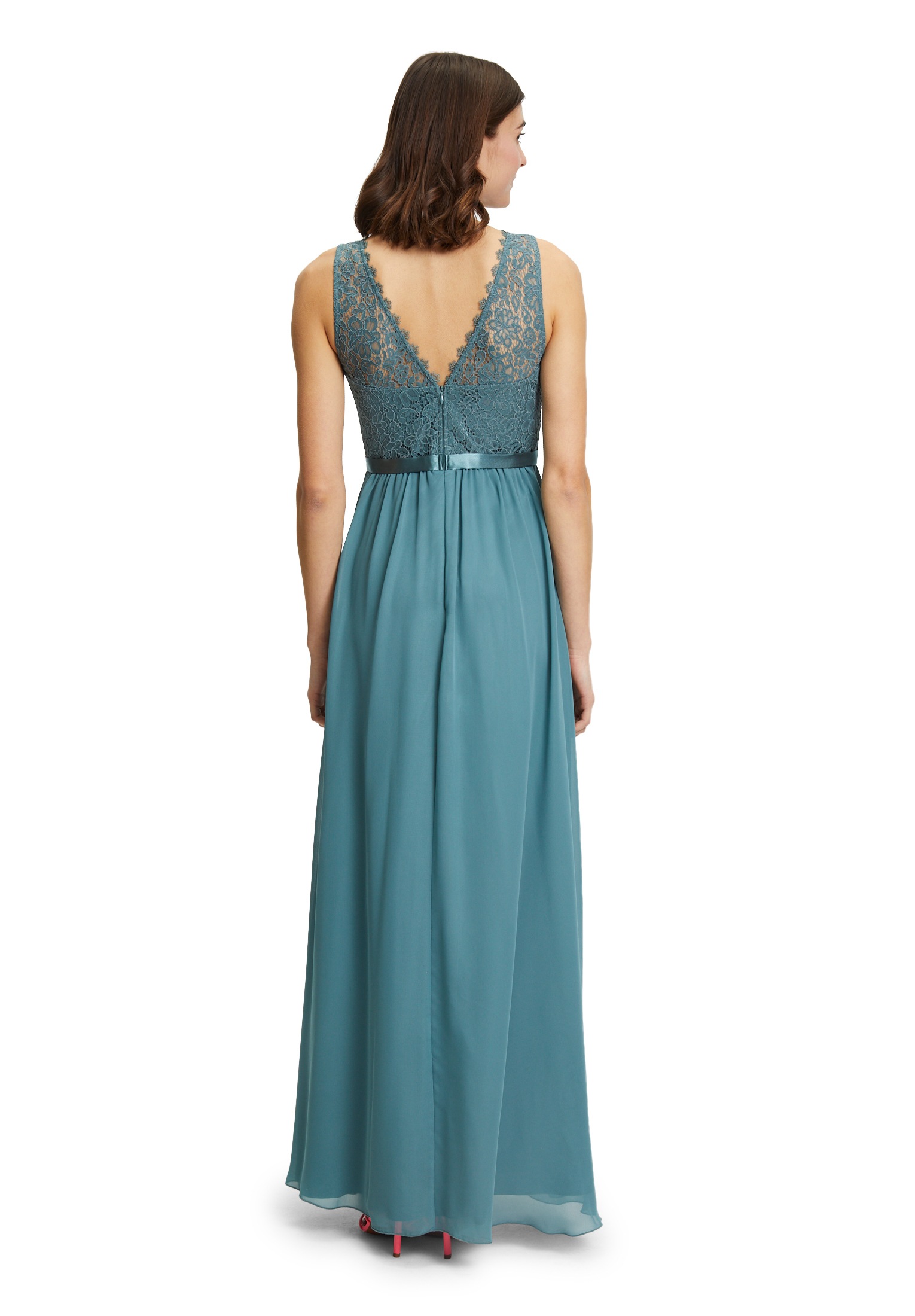 Vera Mont Abendkleid »Vera Mont Damen Abendkleid mit Spitze«, Bogenkante