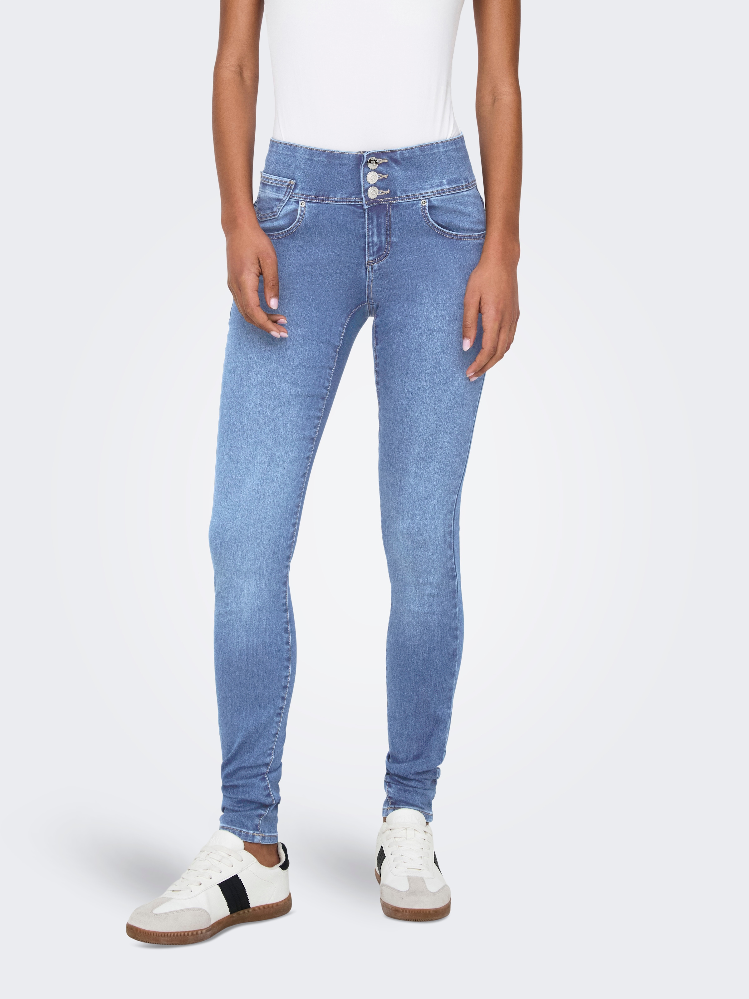 ONLY Skinny-fit-Jeans »ONLROYAL REG VIS BUT SK DNM PIM«