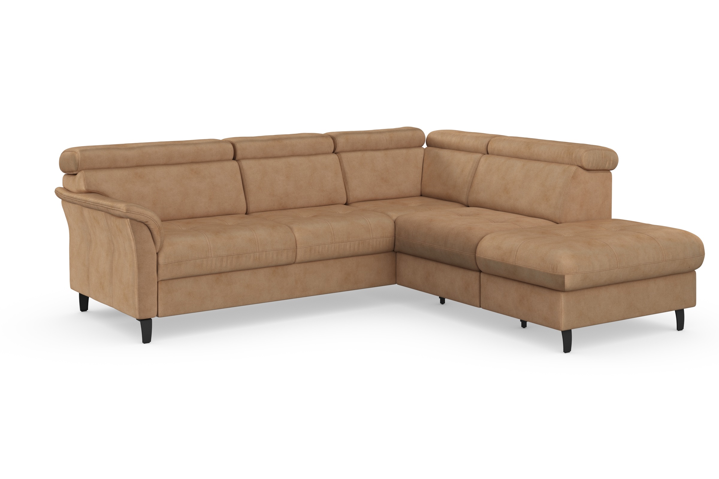sit&more Ecksofa »Marano L-Form«, inklusive Kopfteilverstellung, wahlweise mit Bettfunktion, Bettkasten