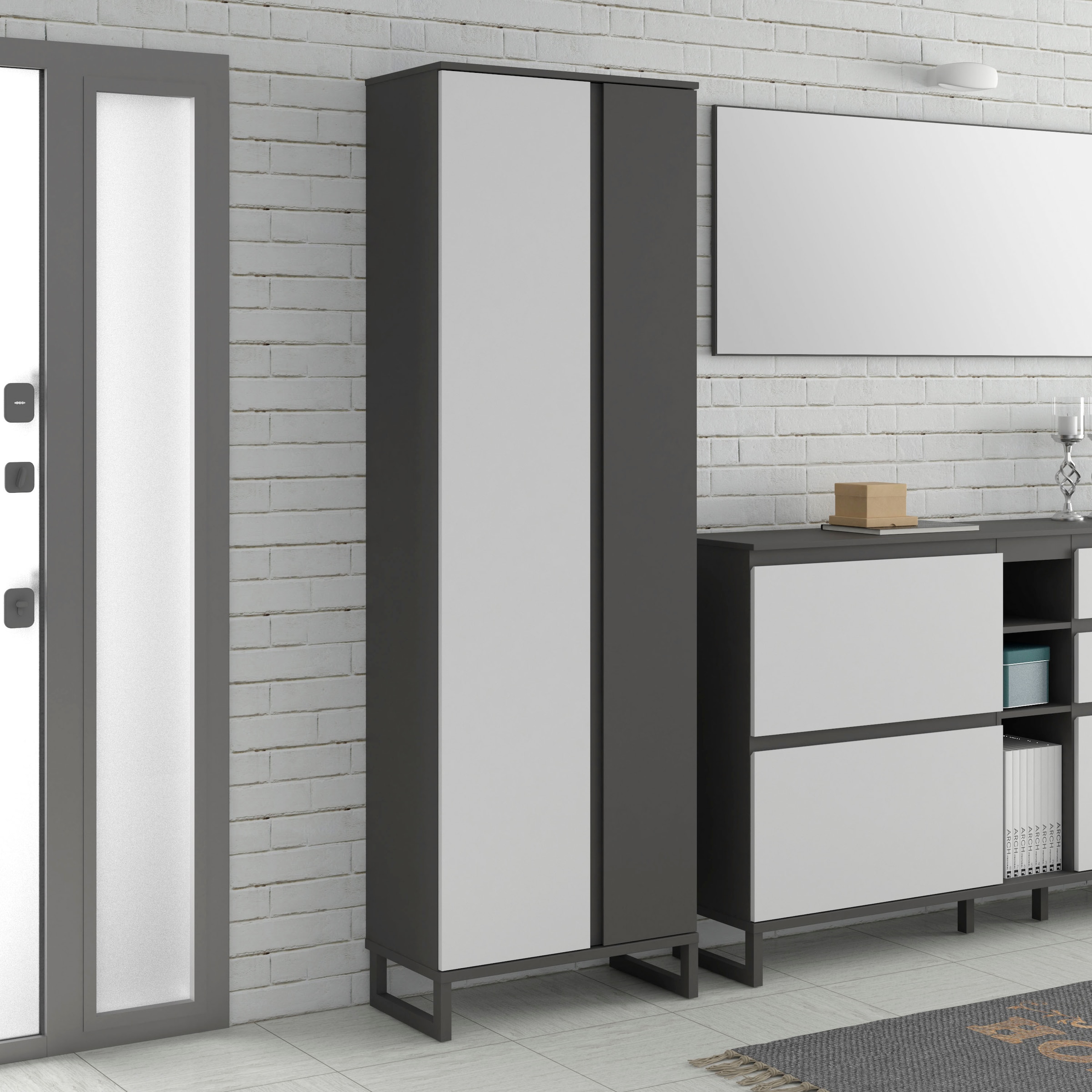 FORTE Garderobenschrank »Quayle«, Stauraumschrank, Höhe 201,7cm