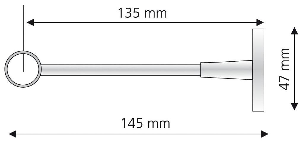 Liedeco Träger, (1 St.), für Gardinenstangen Ø 16 mm