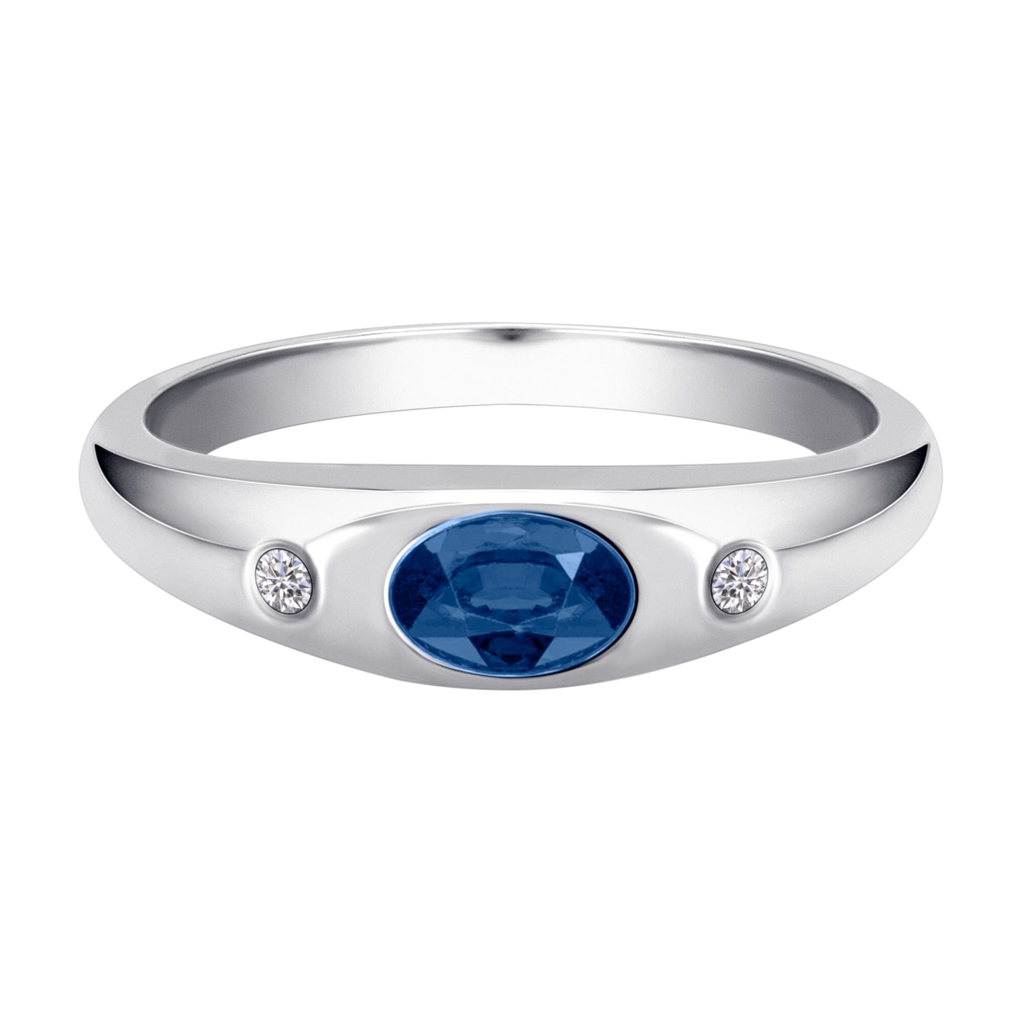 ONE ELEMENT Diamantring »0,03 ct Diamant Brillant Safir Ring aus 585  Weißgold«, Damen Gold Schmuck bestellen | BAUR