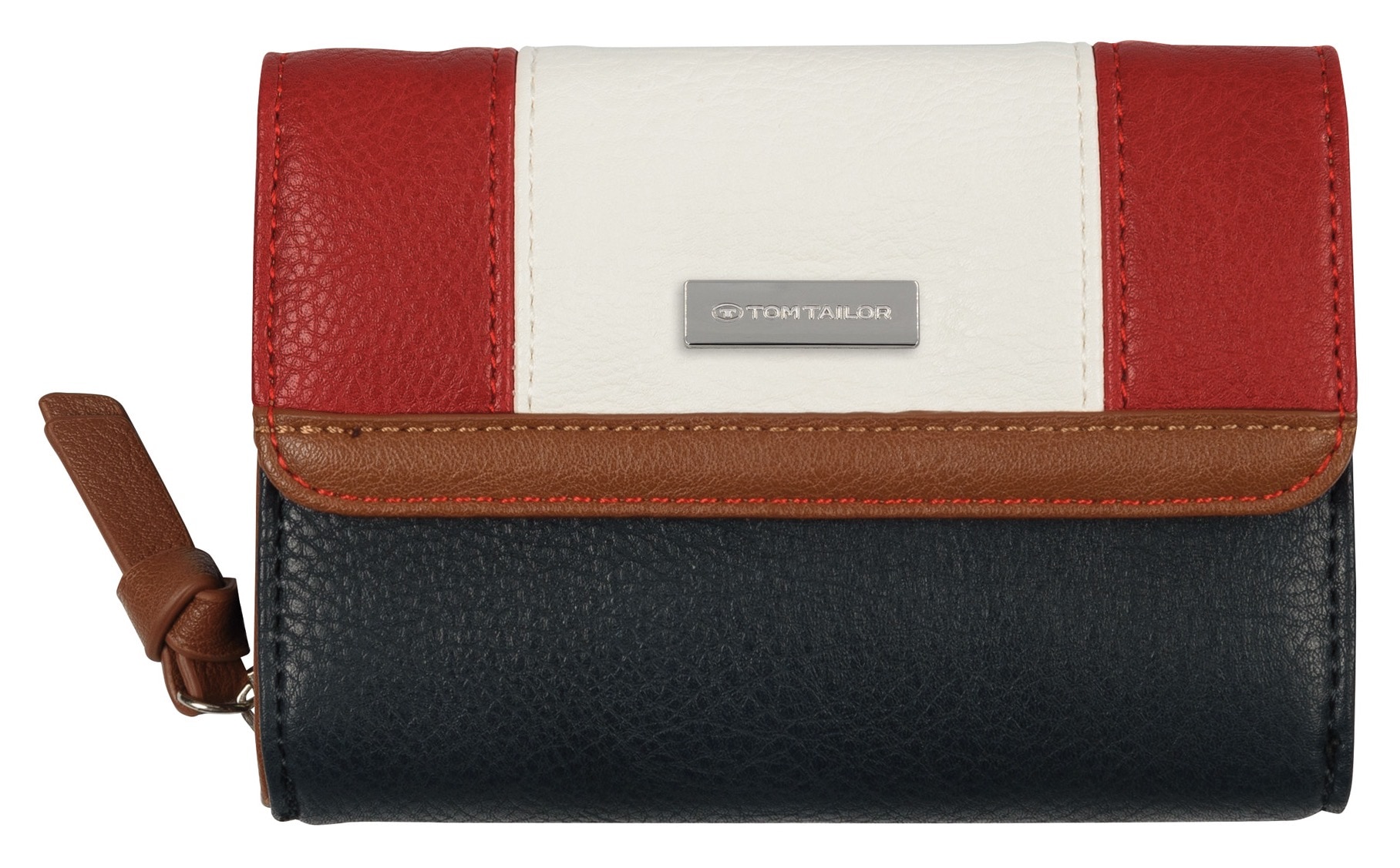 TOM TAILOR Geldbörse "Juna" aus soft genarbtem ledrigen Material mit glänze günstig online kaufen