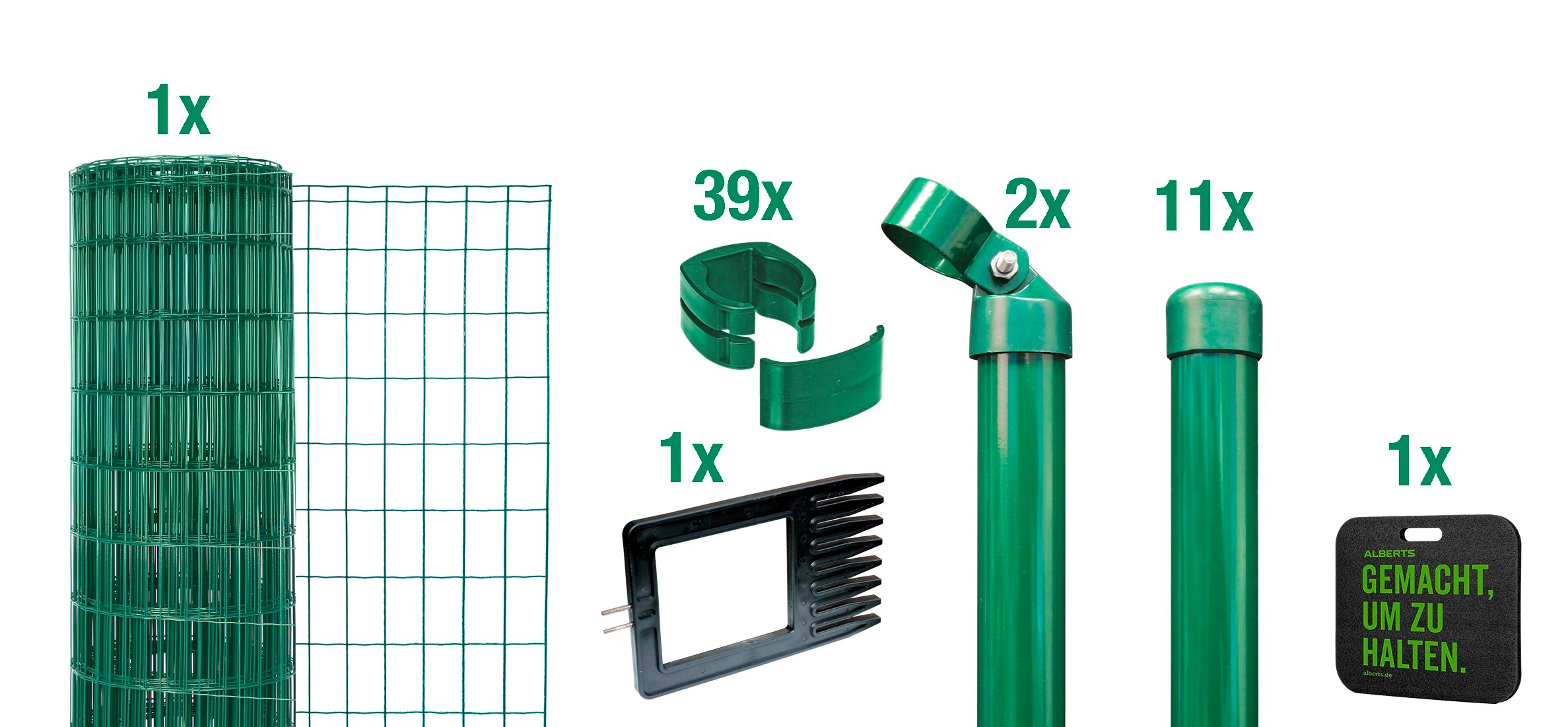 Alberts Schweißgitter »Fix-Clip Pro®«, Höhe: 80-150cm, Gesamtlänge: 10 und 25m, zum Einbetonieren