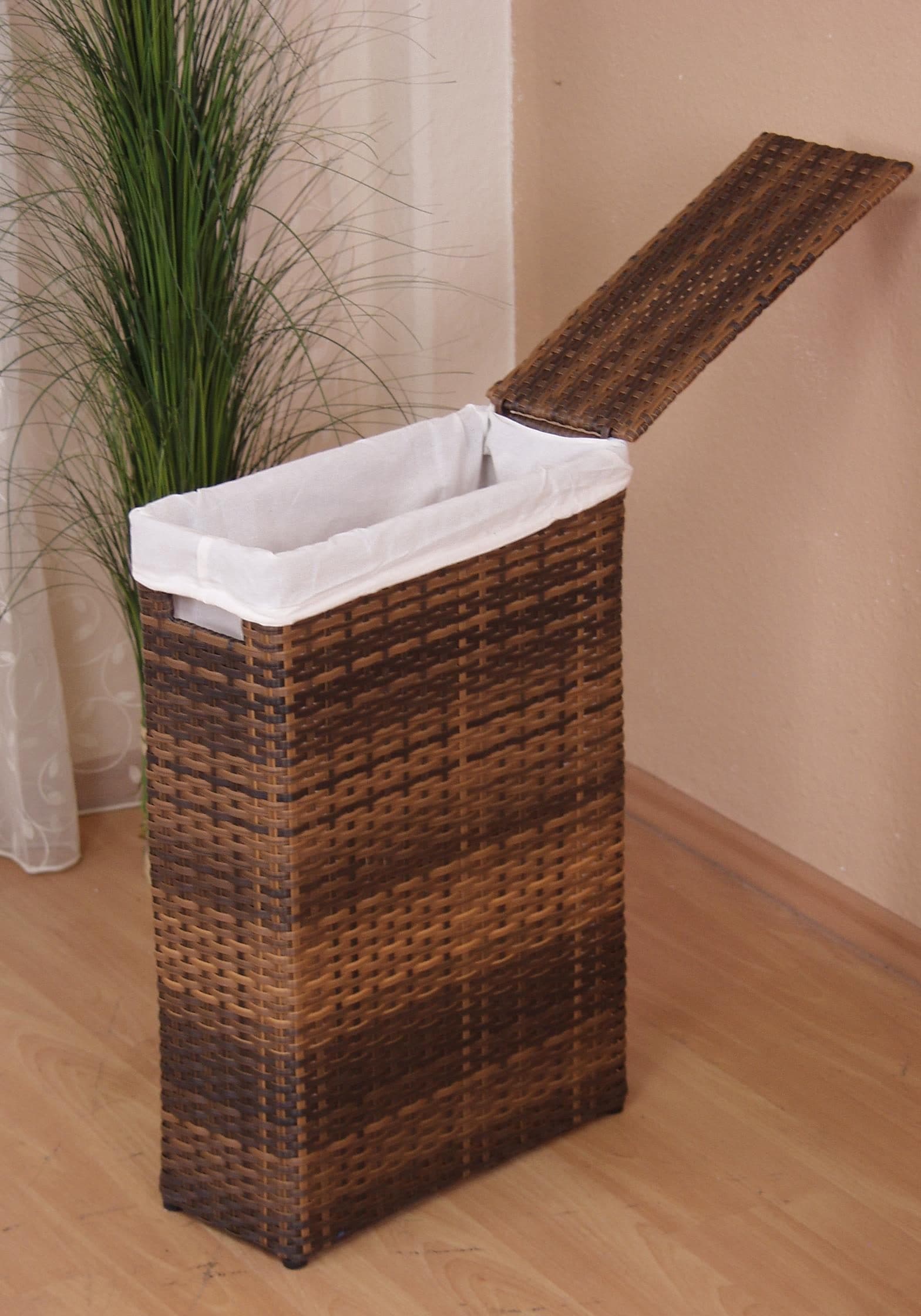 my home Wäschekorb "Wäschebox mit Stoffeinsatz" Höhe ca. 60 cm, Ordnungshelfer