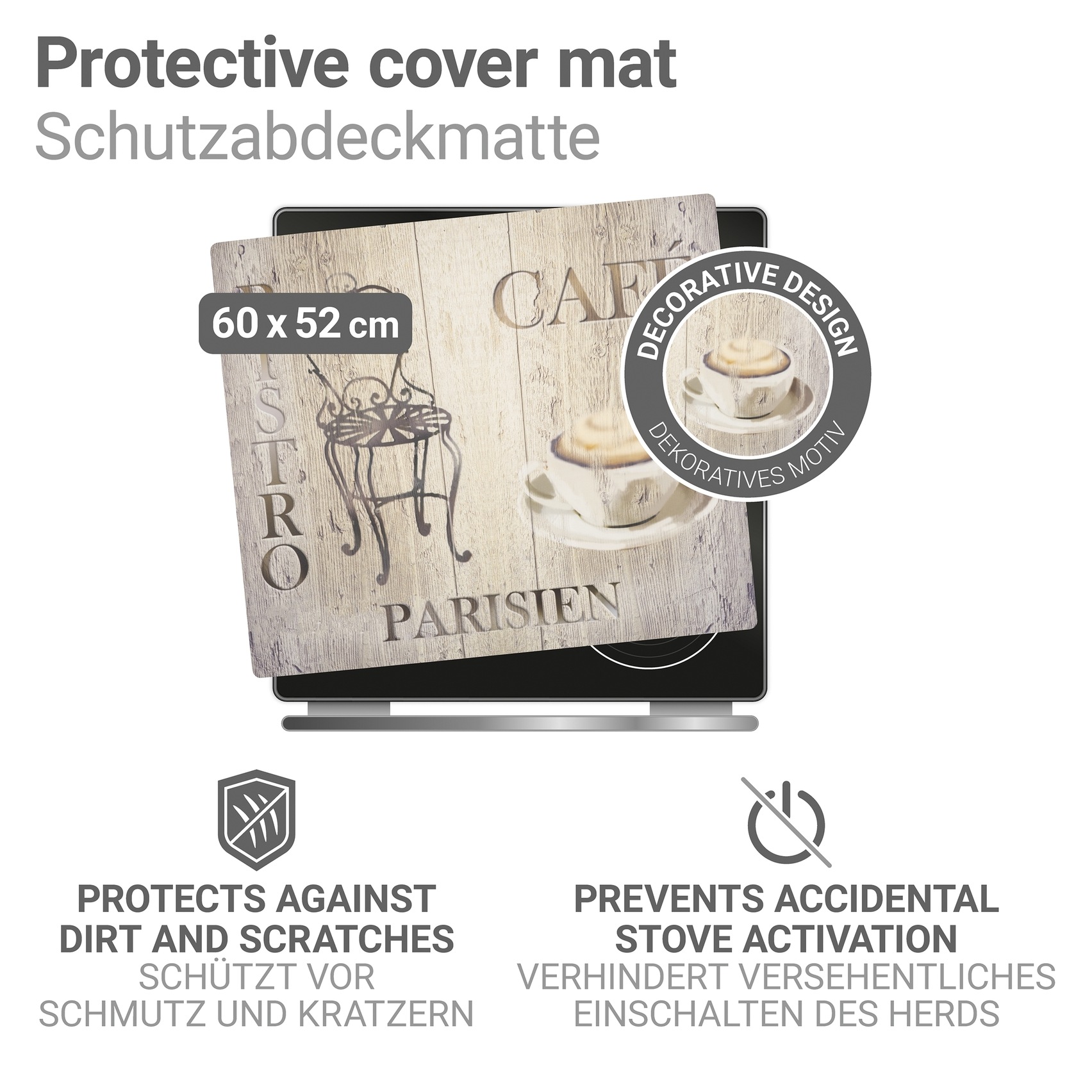 WENKO Herd-Abdeckplatte »Modell Bistro«