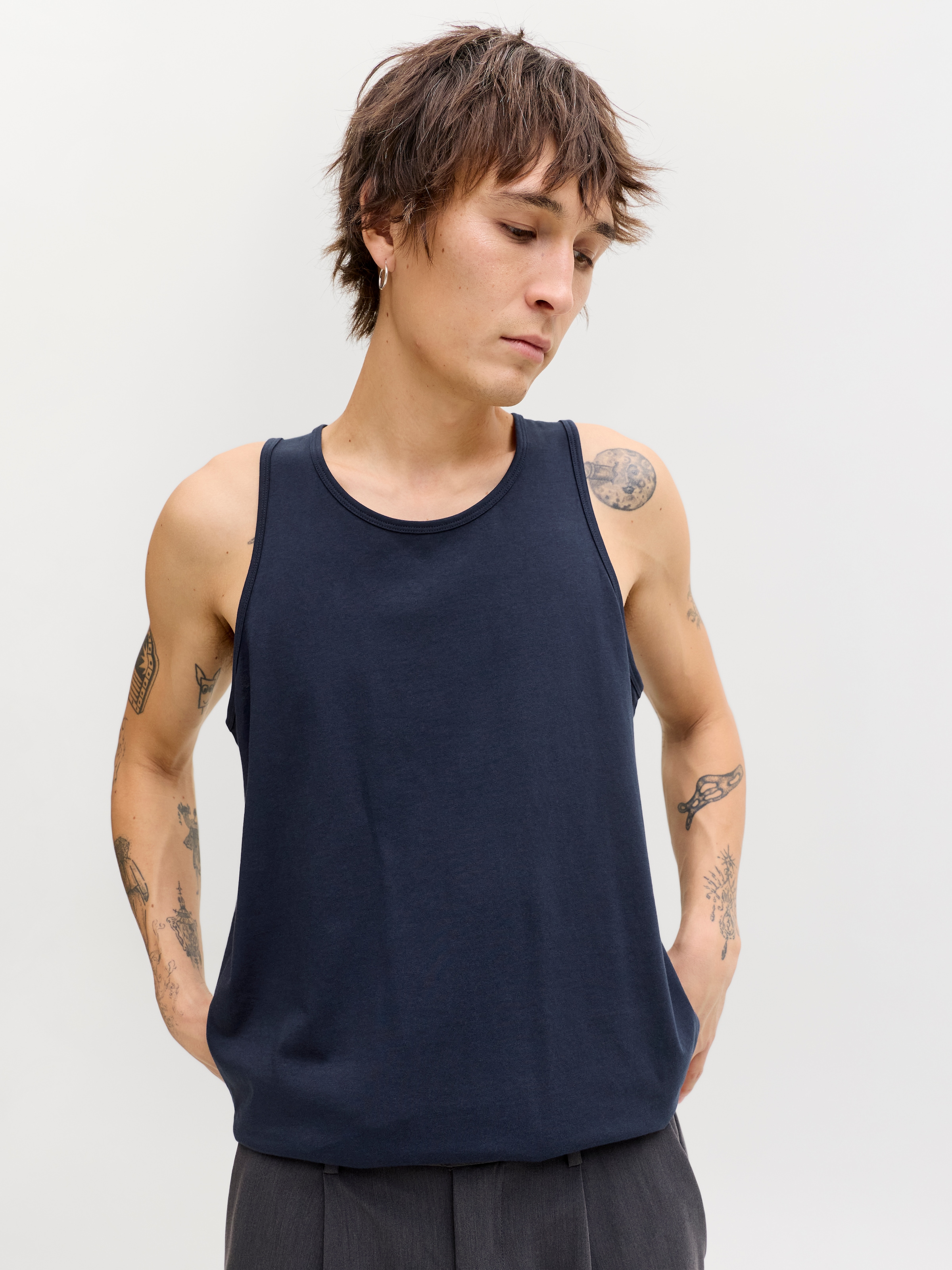 Jack & Jones Muscleshirt "JJEORGANIC BASIC TANKTOP NOOS" Baumwolle, Rundhal günstig online kaufen