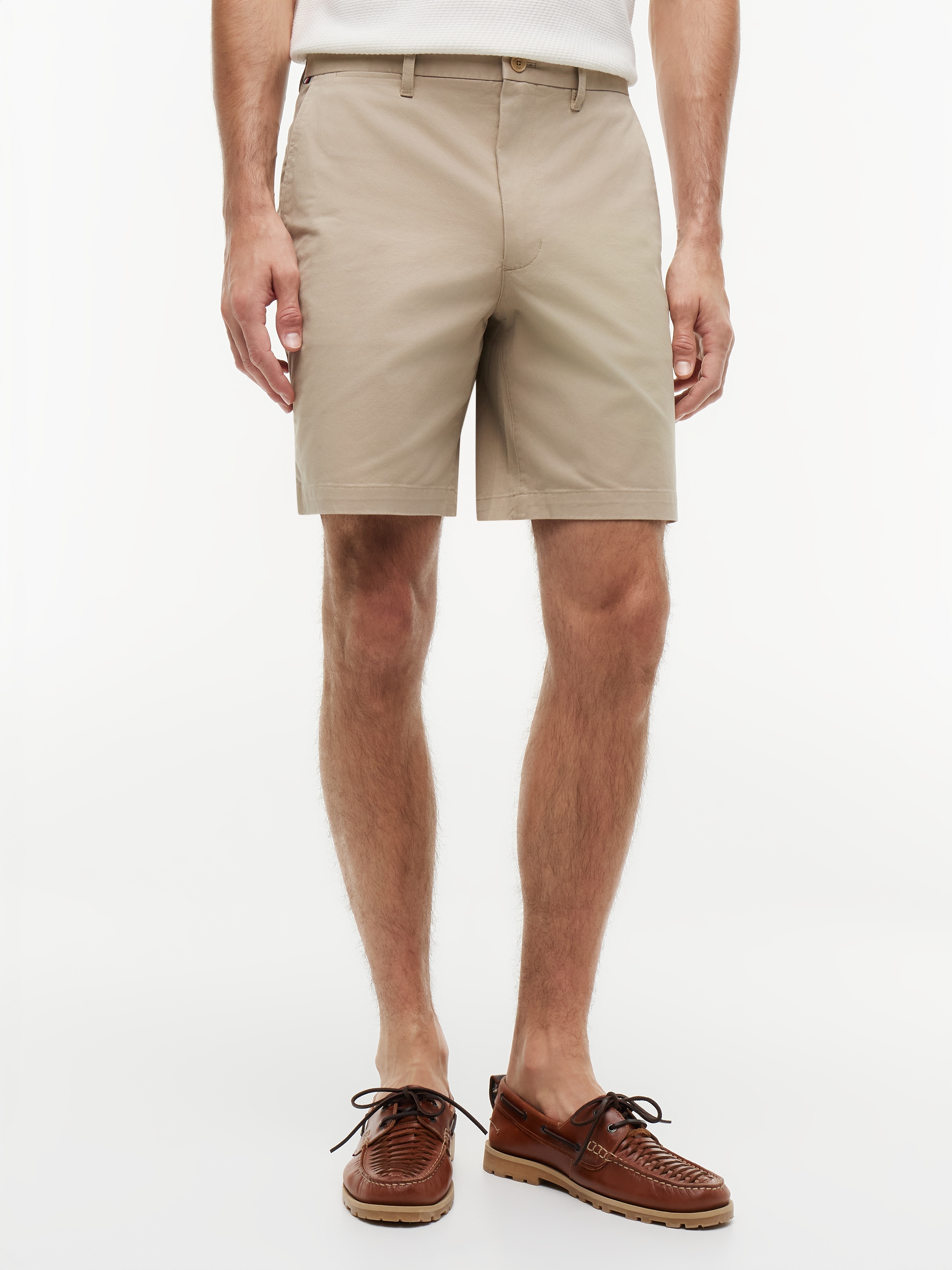 Tommy Hilfiger Chinoshorts "DOVER 8" ESS TWILL SHORT" Twill-Shorts mit 20 cm Schrittlänge