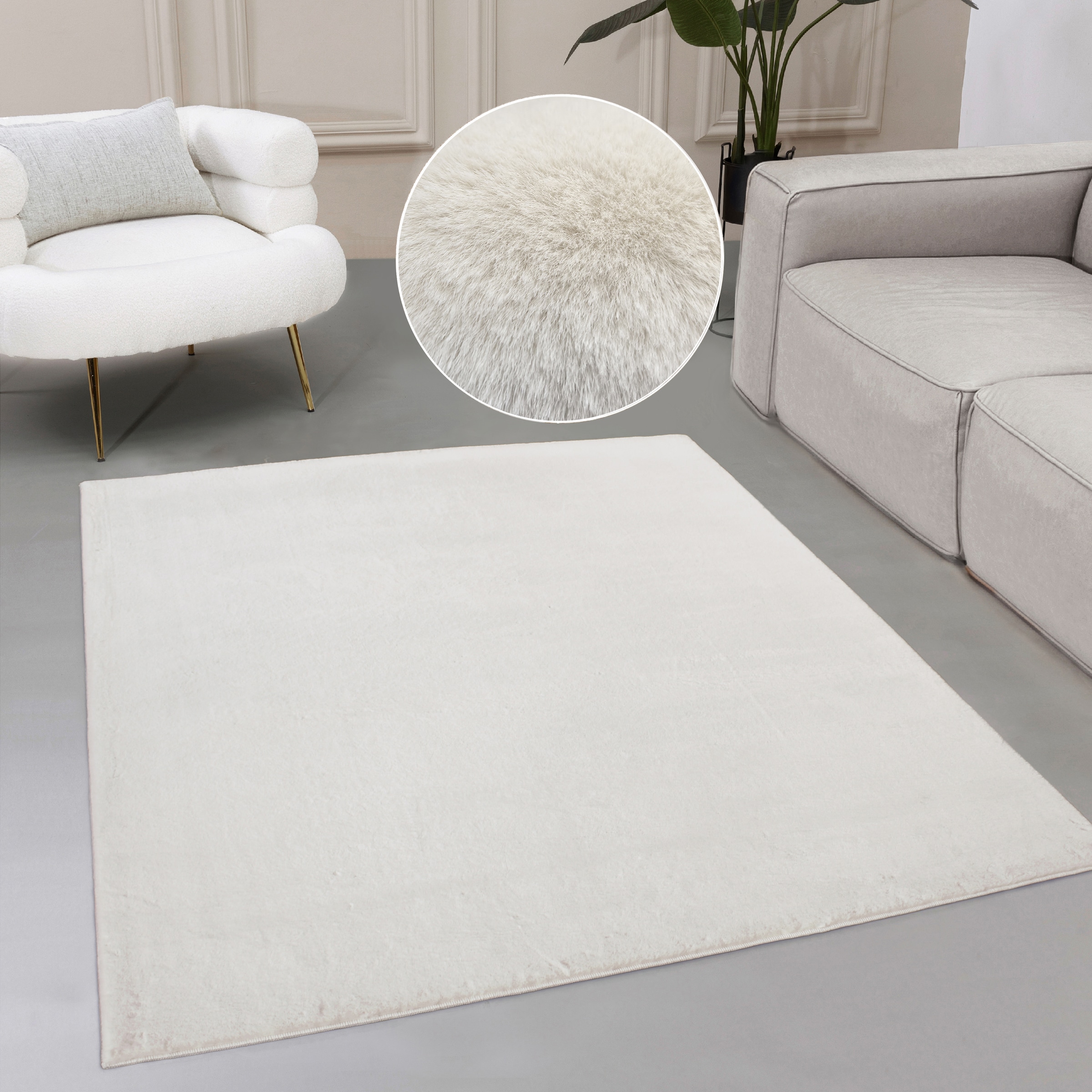 my home Fellteppich "Balu, Kunstfellteppich, Modern, Langflor Teppich" rech günstig online kaufen