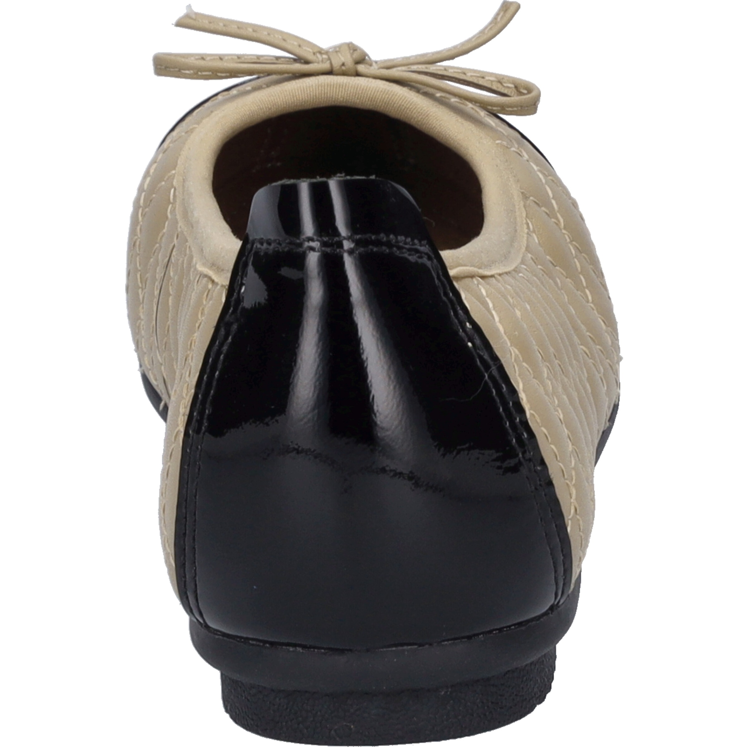 Ballerina JOSEF SEIBEL "Pippa 76, schwarz-beige", Damen, Gr. 41, schwarz (schwarz, beige), Obermaterial: 100% Rindsleder Leather cow., Schuhe Ballerina 3