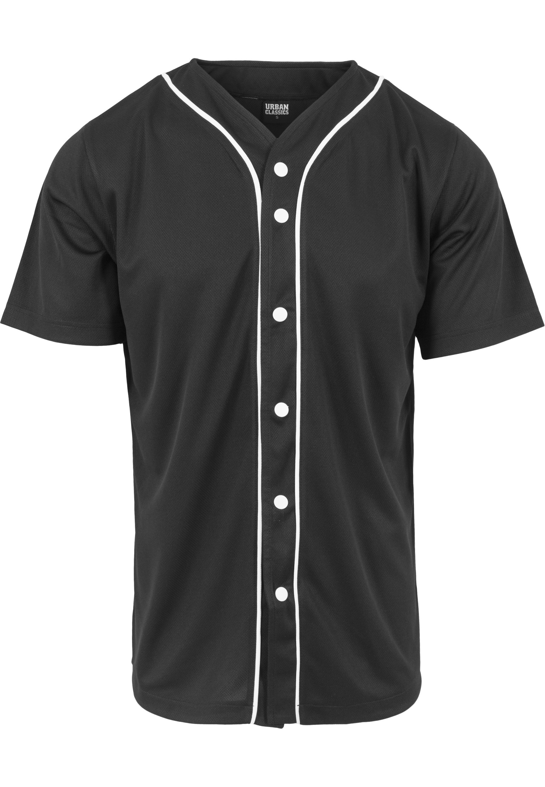 URBAN CLASSICS Kurzarmshirt "Urban Classics Herren Baseball Mesh Jersey" 1 Stk.