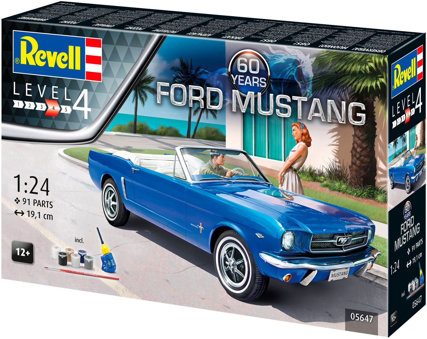 Revell® Modellbausatz »Geschenkset 60 Jahre Ford Mustang«