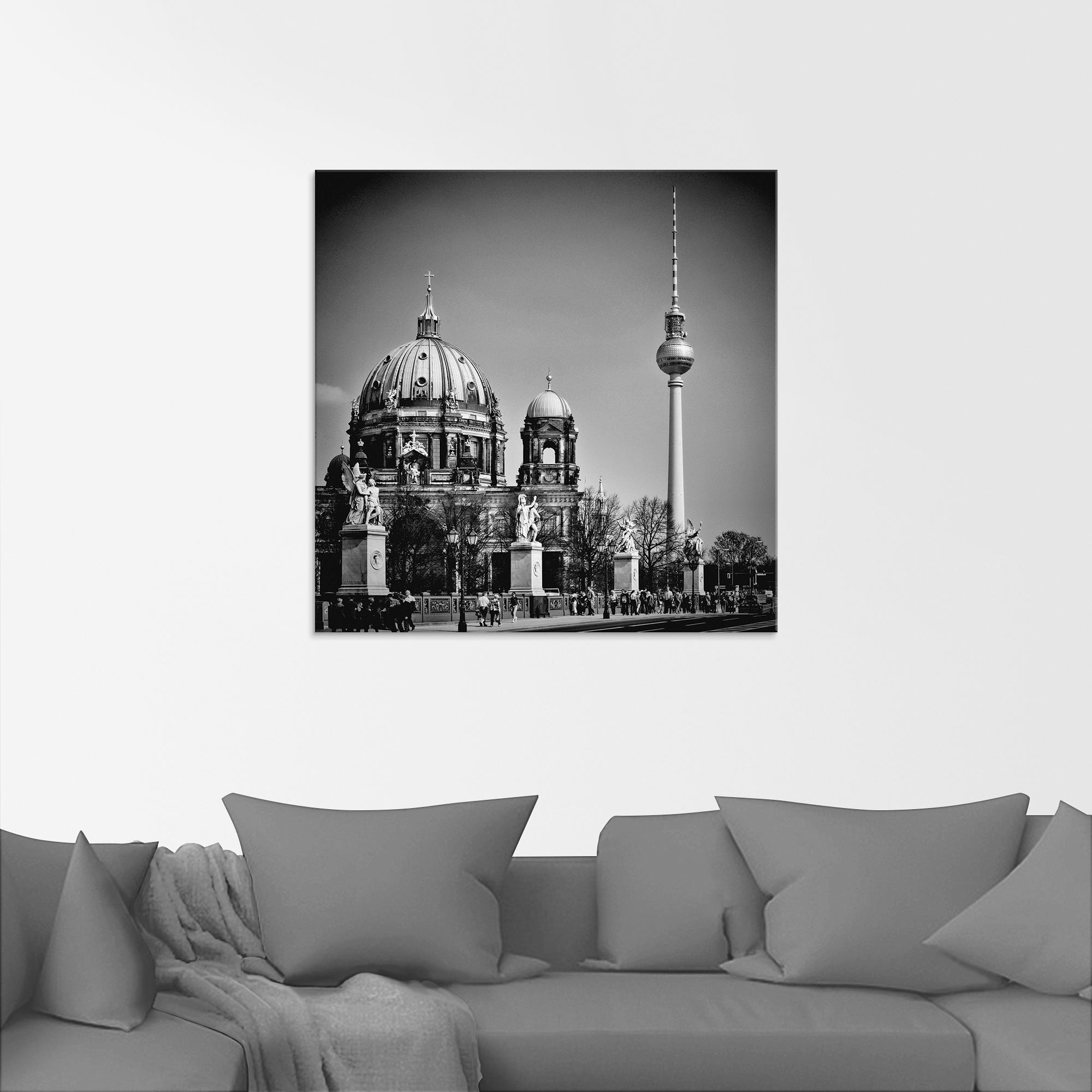 Artland Glasbild »Berlin Unter den Linden«, Gebäude, (1 St.), in verschiedenen Größen