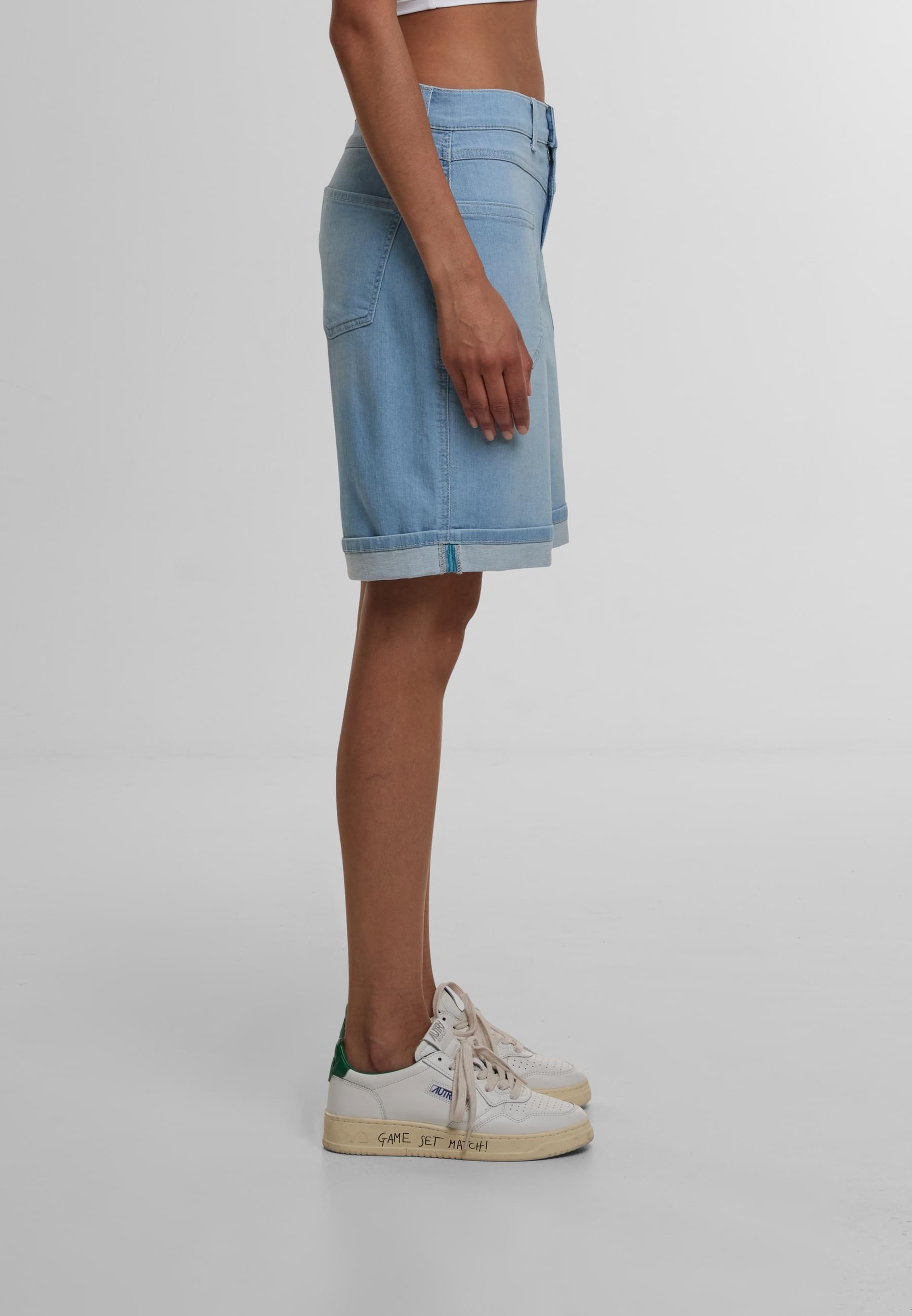 AENGELS Bequeme Jeans »AENGELS Wide Leg Short Modern Authentic light denim«