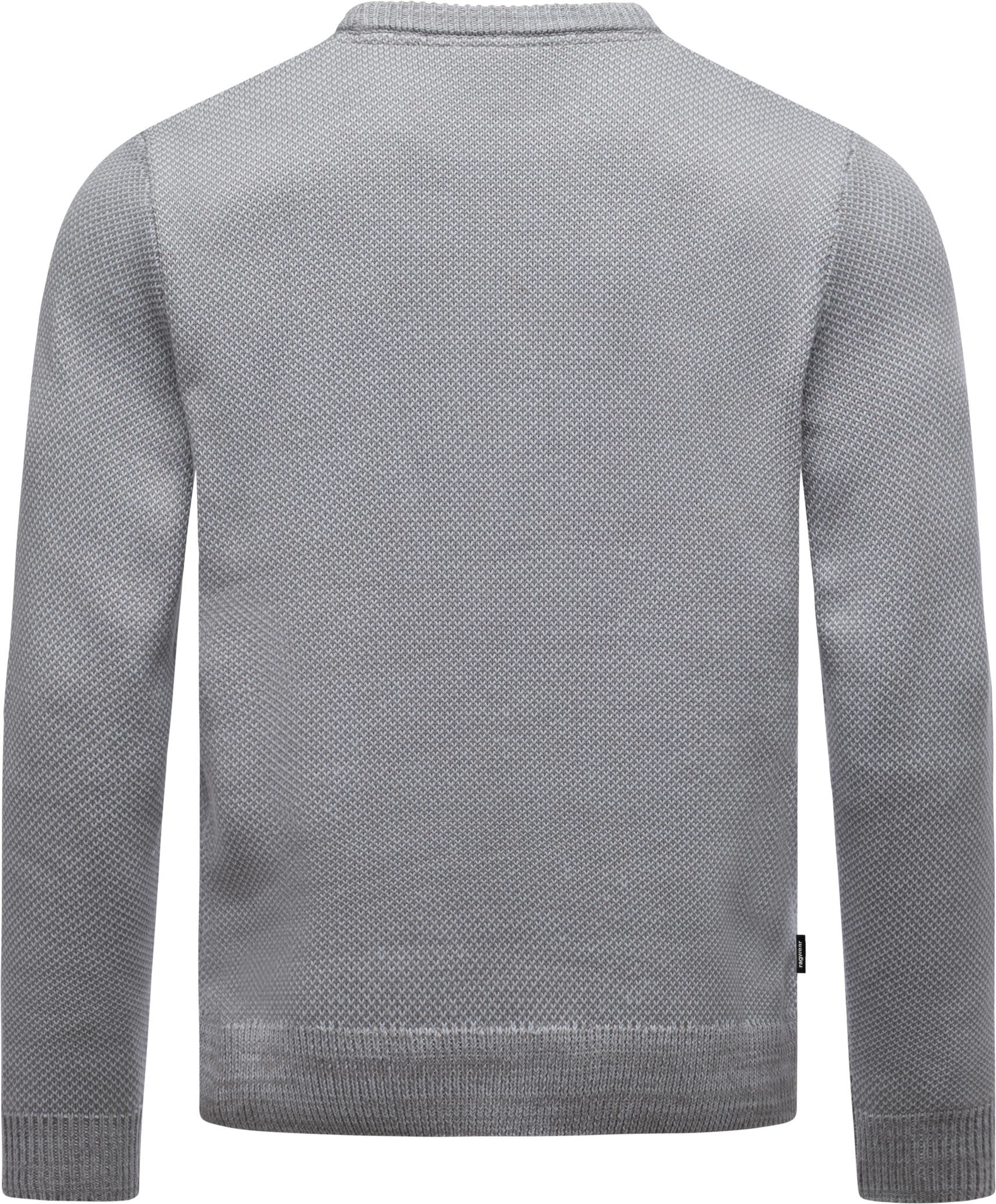 Ragwear Strickpullover »Larrs« stylischer Herren Sweatpullover mit Rippbündchen