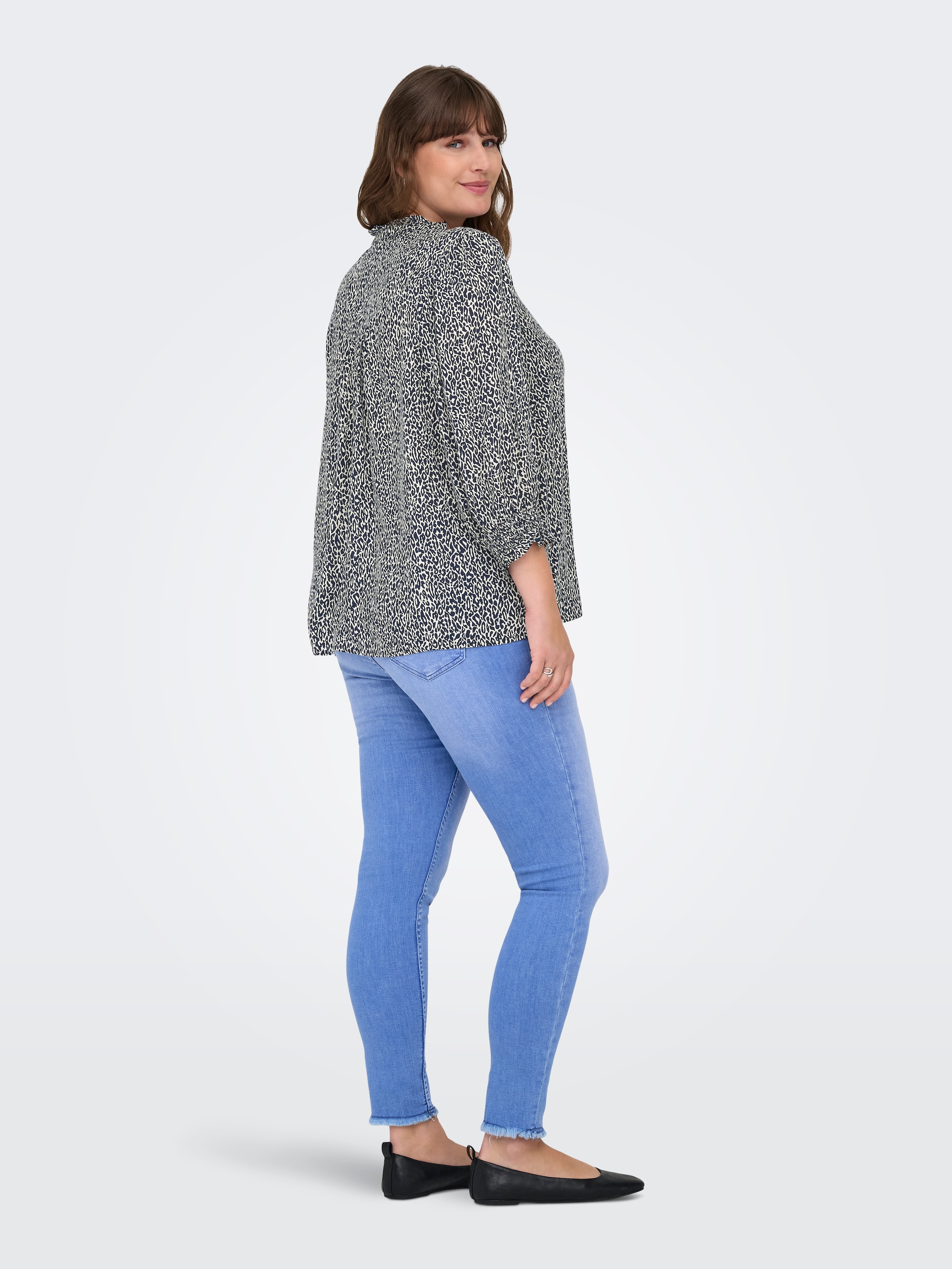 ONLY CARMAKOMA Druckbluse »CARRAYA 3/4 SHIRT WVN NOOS«
