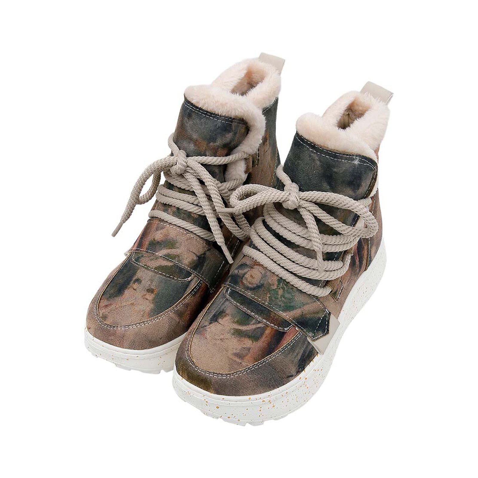 DOGO Schnürstiefelette »Snowie High-Top Bootballerinas Damen Stiefeletten«, Vegan