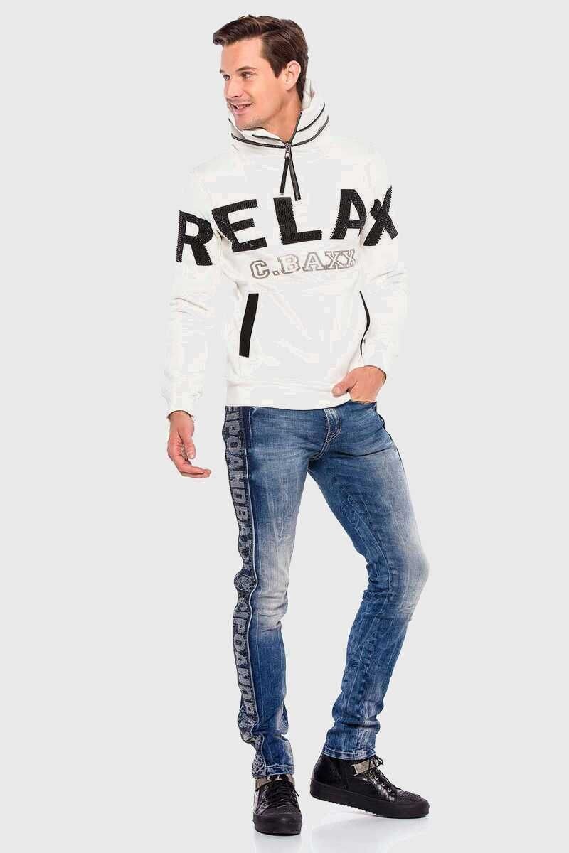 Cipo & Baxx Sweatshirt »Sweatshirts«, mit hohem Kragen