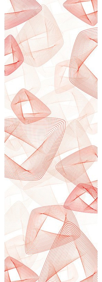 Architects Paper Fototapete "Golden Glow Bright Red" Grafik Tapete Grafisch Weiß Rot Fototapete Panel 1,00m x 2,80m