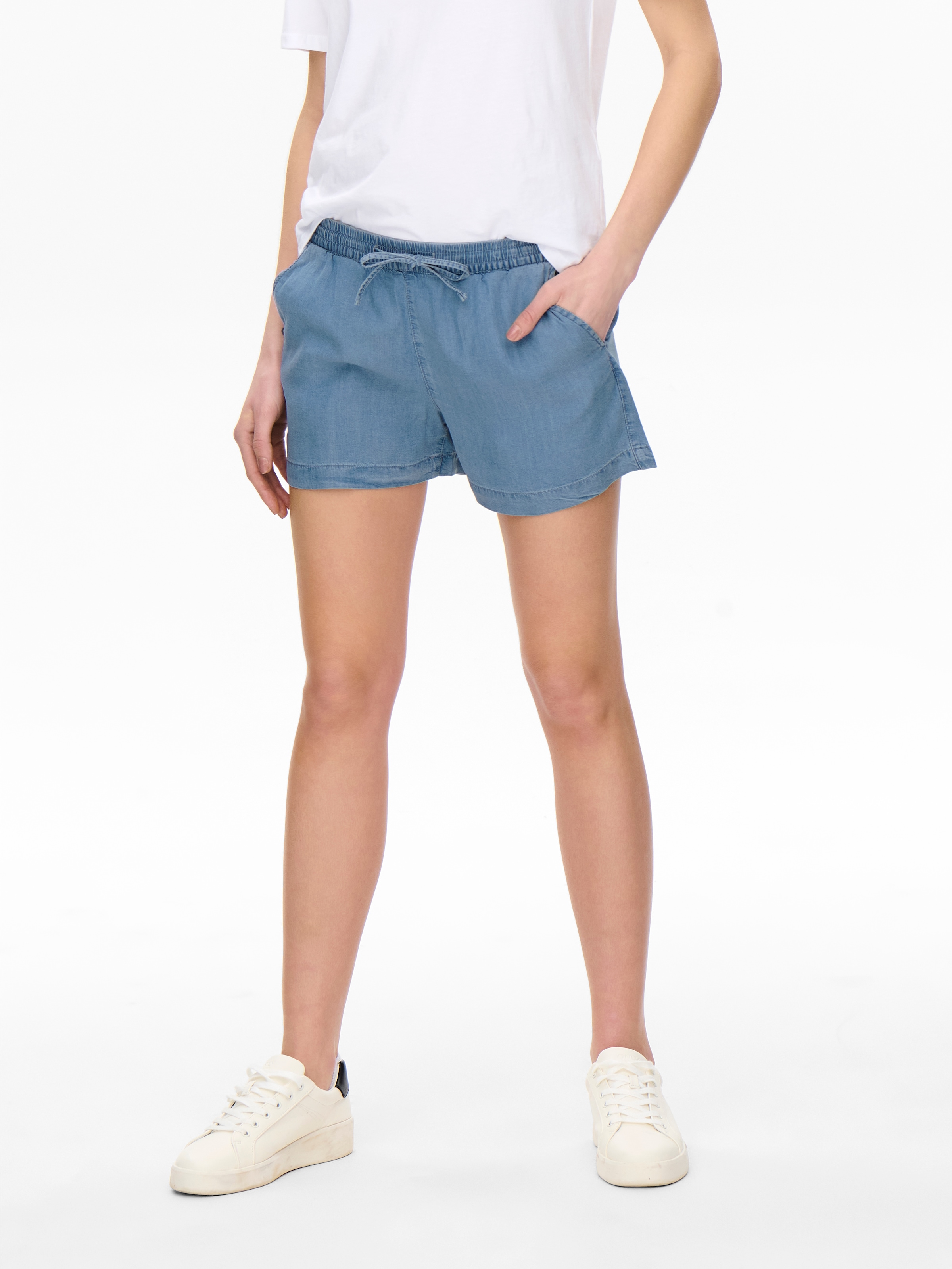 ONLY Shorts "ONLPEMA – Shorts mit elastischem Bund für lässigen Jeanslook" günstig online kaufen