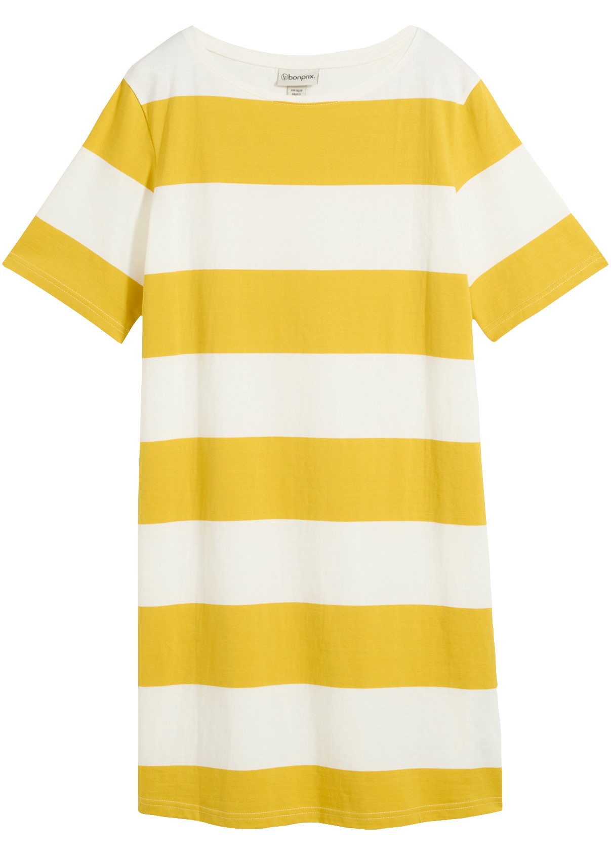 bonprix Jerseykleid Oversize-Passform, aus Baumwolle, Kurzarm-Design, Boxykleid