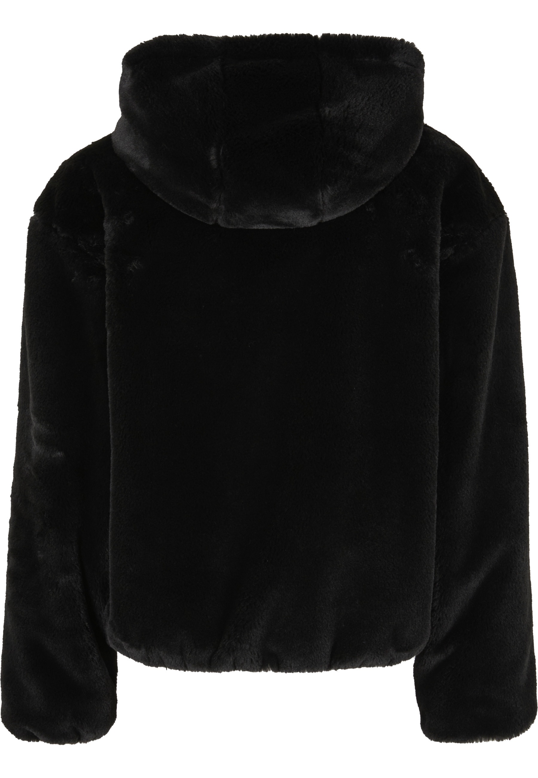URBAN CLASSICS Wintermantel »Urban Classics Full Zip Faux Fur Hoodie«